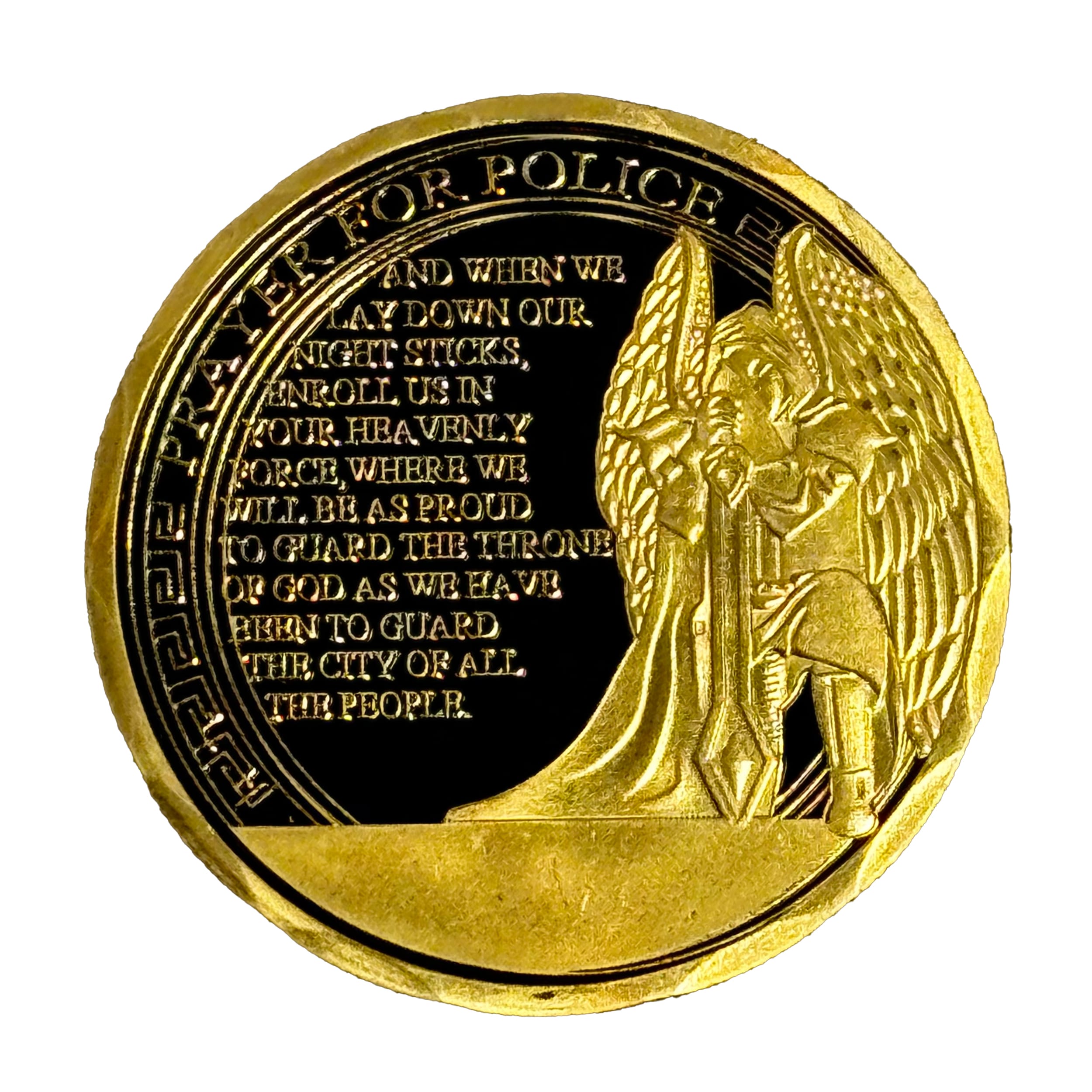 US Police Prayer Challenge Commemorative Gold Plated Coin All Products US Police Prayer Challenge Commemorative Gold Plated Coin All Products 3