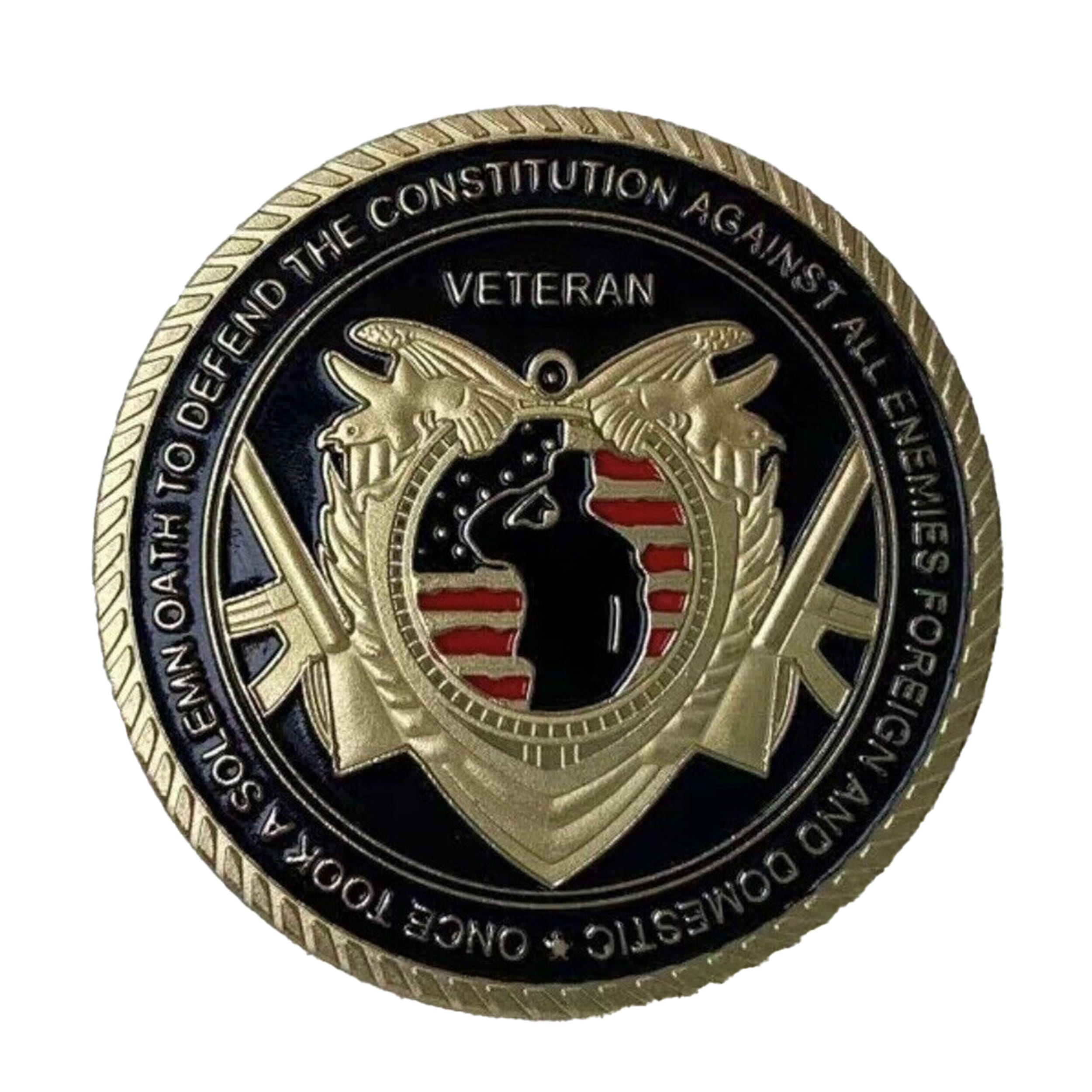 US Veteran Military Challenge Soldiers Oath Commemorative Gold Plated Coin All Products US Veteran Military Challenge Soldiers Oath Commemorative Gold Plated Coin All Products 2