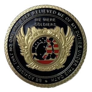 US Veteran Military Challenge Soldiers Oath Commemorative Gold Plated Coin