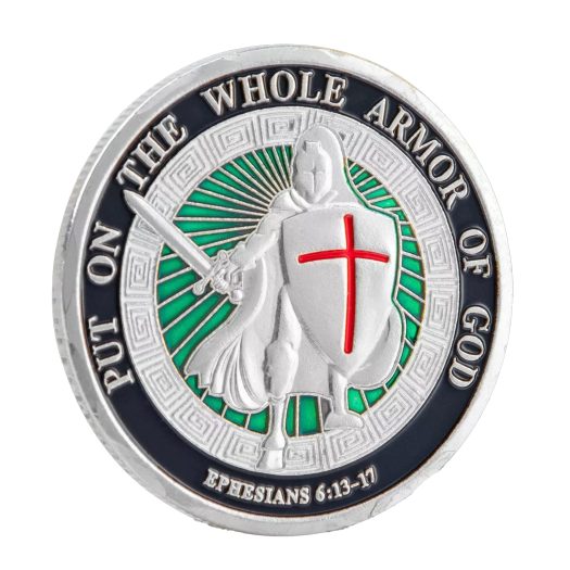 Put on the Whole Armor of God Christian Silver Plated Coin All Products Put on the Whole Armor of God Christian Silver Plated Coin All Products