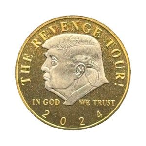 Donald Trump 2024 The Revenge Tour Commemorative Presidential Gold Plated Coin Donald Trump 2024 The Revenge Tour Commemorative Presidential Gold Plated Coin