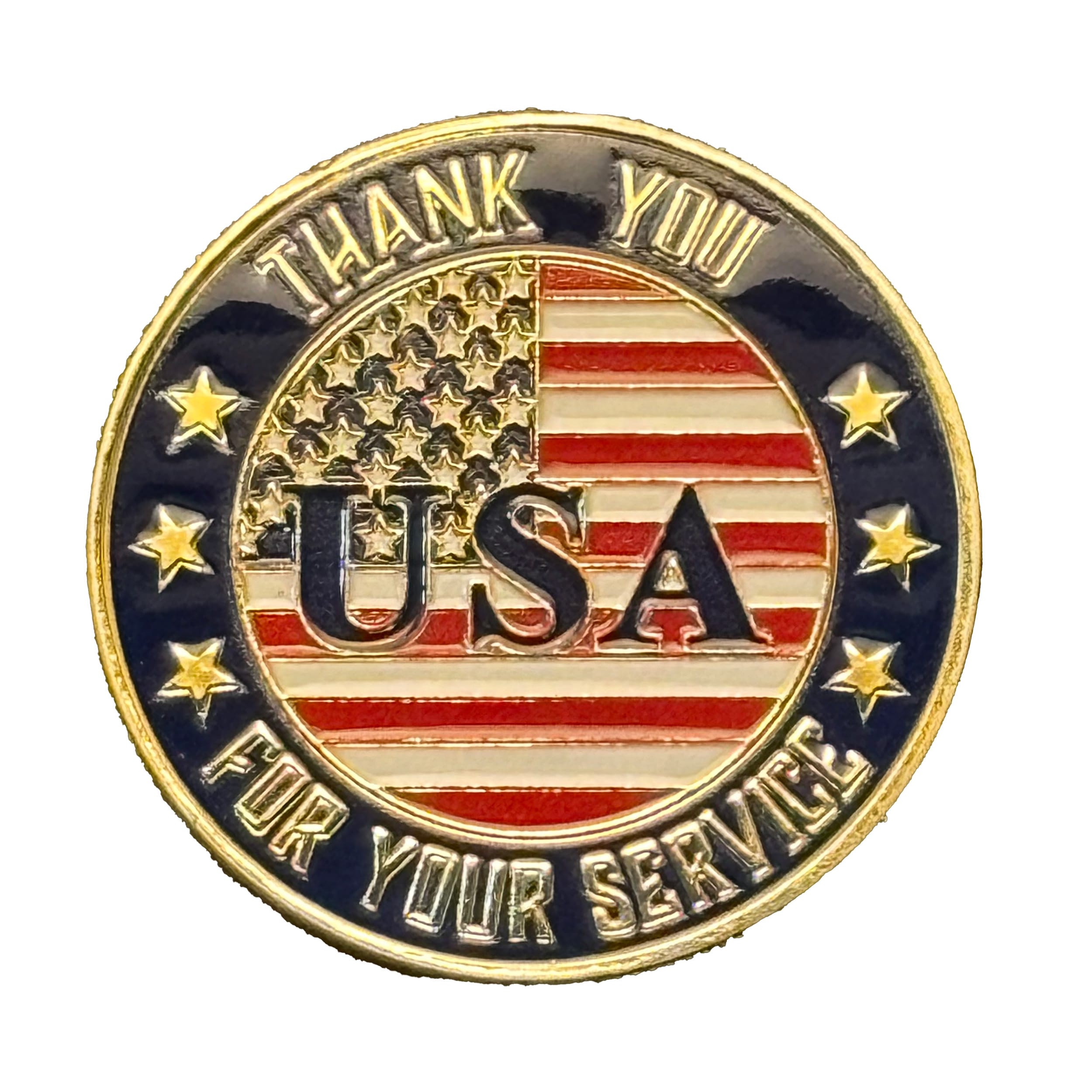 Patriotic USA Flag Thank You for Your Service Commemorative Gold Plated Coin All Products Patriotic USA Flag Thank You for Your Service Commemorative Gold Plated Coin All Products