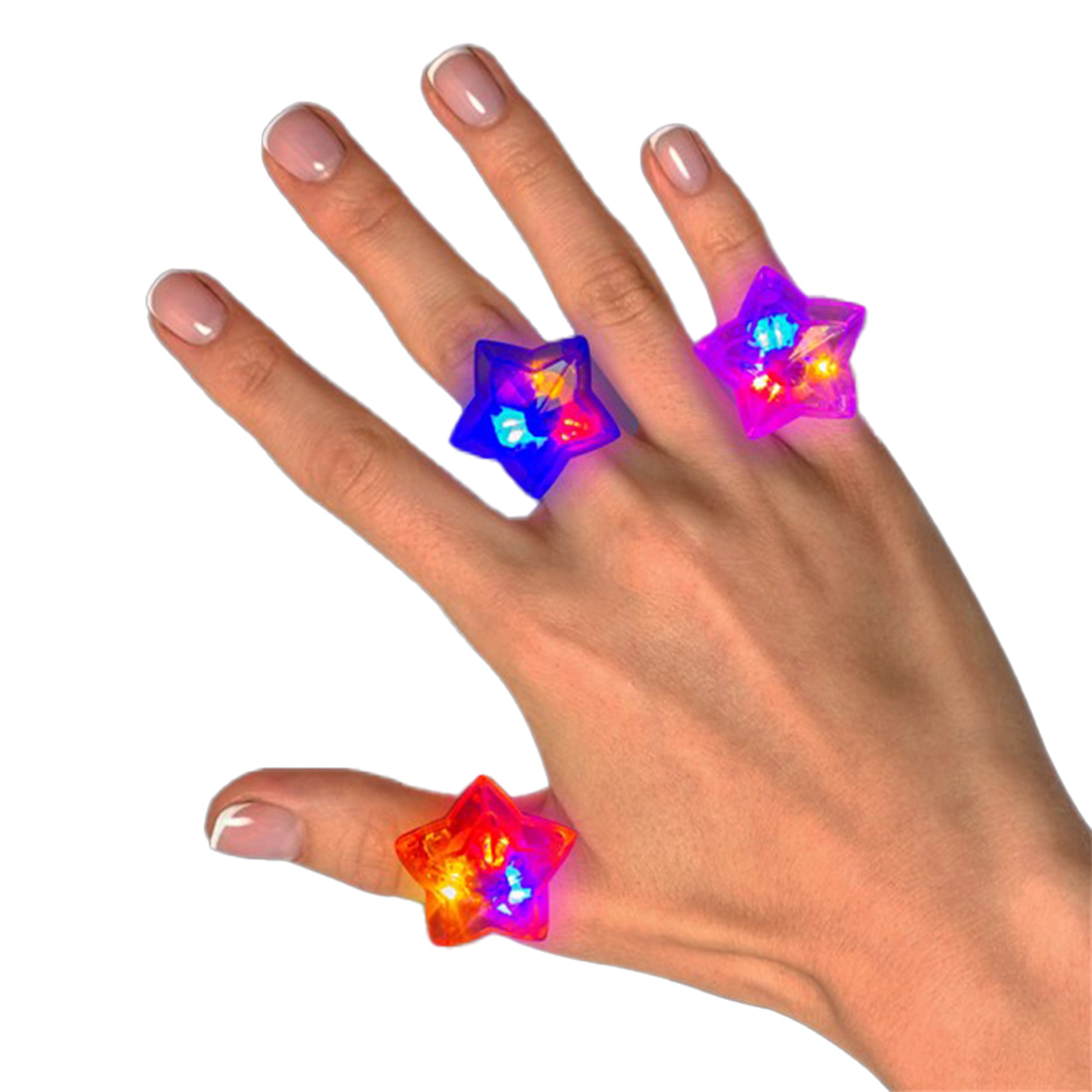 Assorted 1 pack of 24 Star Shaped Gem Rings All Products Assorted 1 pack of 24 Star Shaped Gem Rings All Products