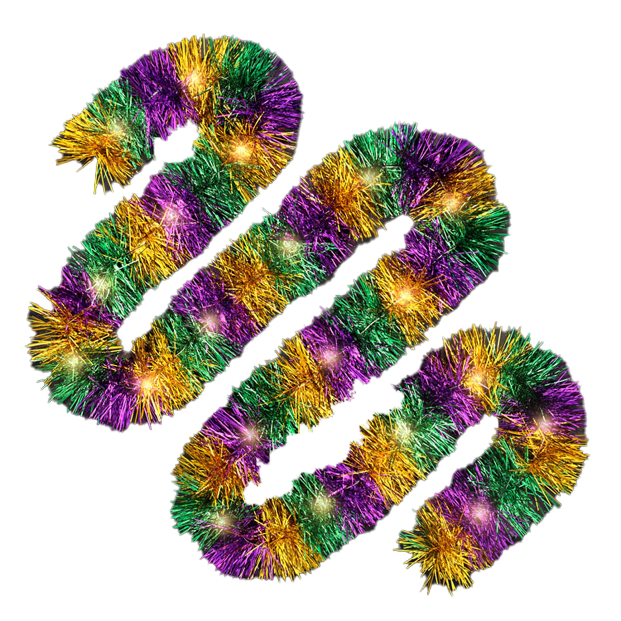 Mardi Gras Light Up Sparkle Queen Tinsel Boa with Warm White LEDs All Products Mardi Gras Light Up Sparkle Queen Tinsel Boa with Warm White LEDs All Products