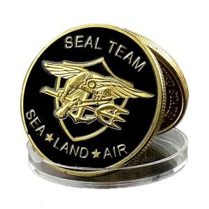 SEAL Team Challenge Commemorative Gold Plated Coin SEAL Team Challenge Commemorative Gold Plated Coin
