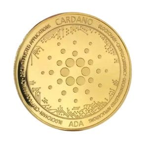 Cardano ADA Technology Blockchain Crypto Gold Plated Coin Cardano ADA Technology Blockchain Crypto Gold Plated Coin