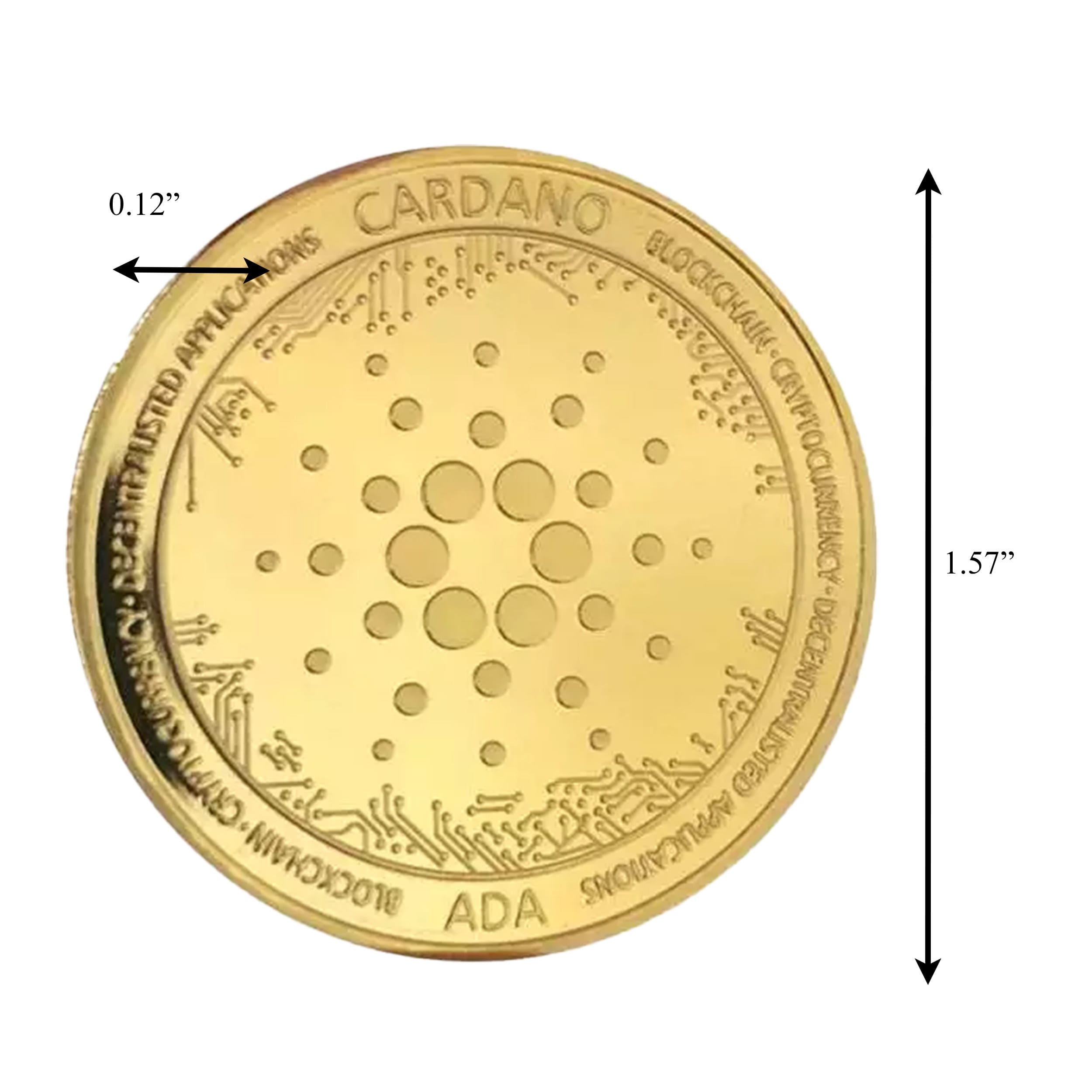 Cardano ADA Technology Blockchain Crypto Gold Plated Coin All Products Cardano ADA Technology Blockchain Crypto Gold Plated Coin All Products 3