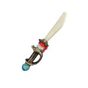Light Up Pirate Katana Skull Bubble Wand with Robotic Sounds