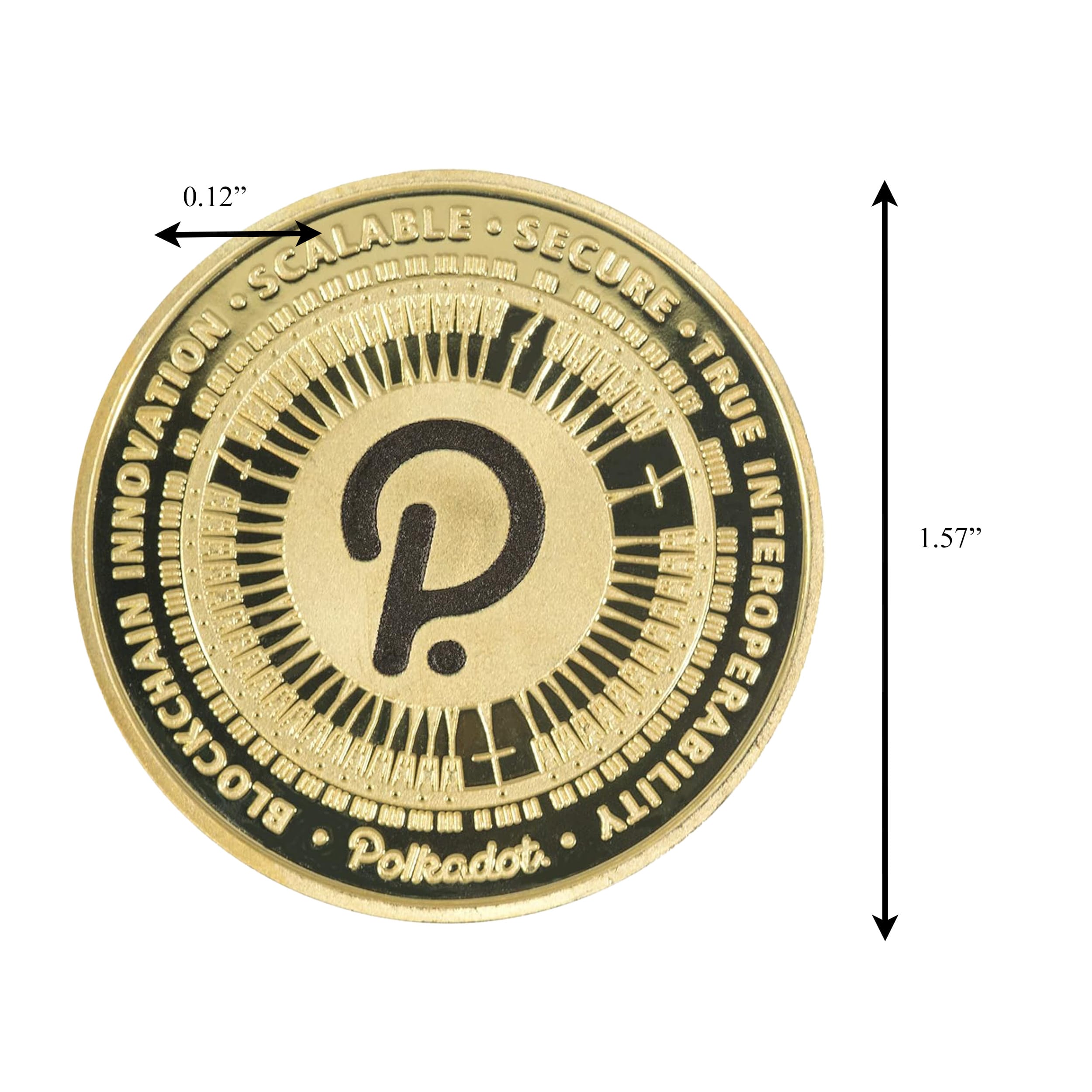 Polkadot Blockchain Crypto Gold Plated Coin All Products Polkadot Blockchain Crypto Gold Plated Coin All Products 2