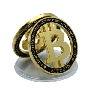 Gold Plated Bitcoin Commemorative Coin Cut Out Fiat Keep the B Crypto Collectors Edition with Binary Code Gold Plated Bitcoin Commemorative Coin Cut Out Fiat Keep the B Crypto Collectors Edition with Binary Code