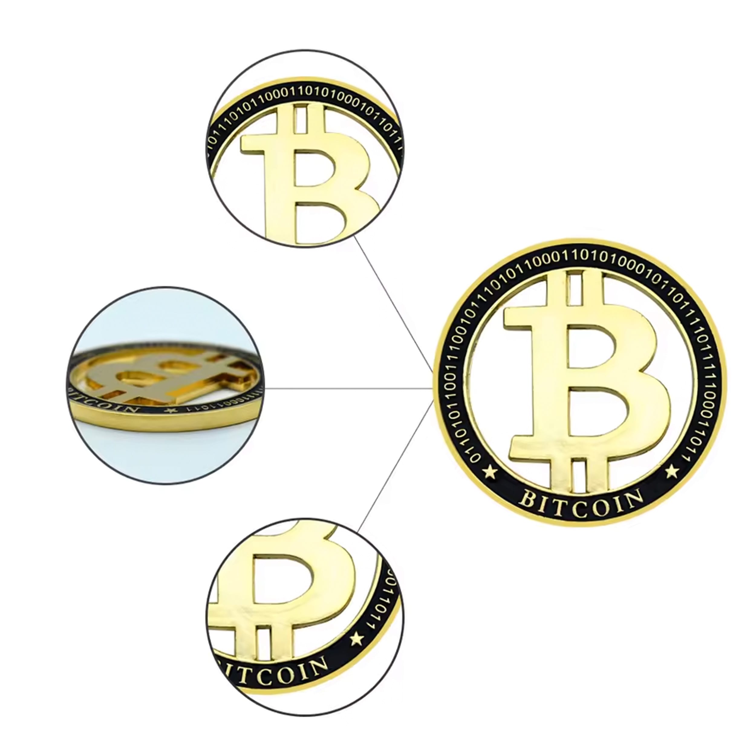 Gold Plated Bitcoin Commemorative Coin Cut Out Fiat Keep the B Crypto Collectors Edition with Binary Code All Products Gold Plated Bitcoin Commemorative Coin Cut Out Fiat Keep the B Crypto Collectors Edition with Binary Code All Products 5