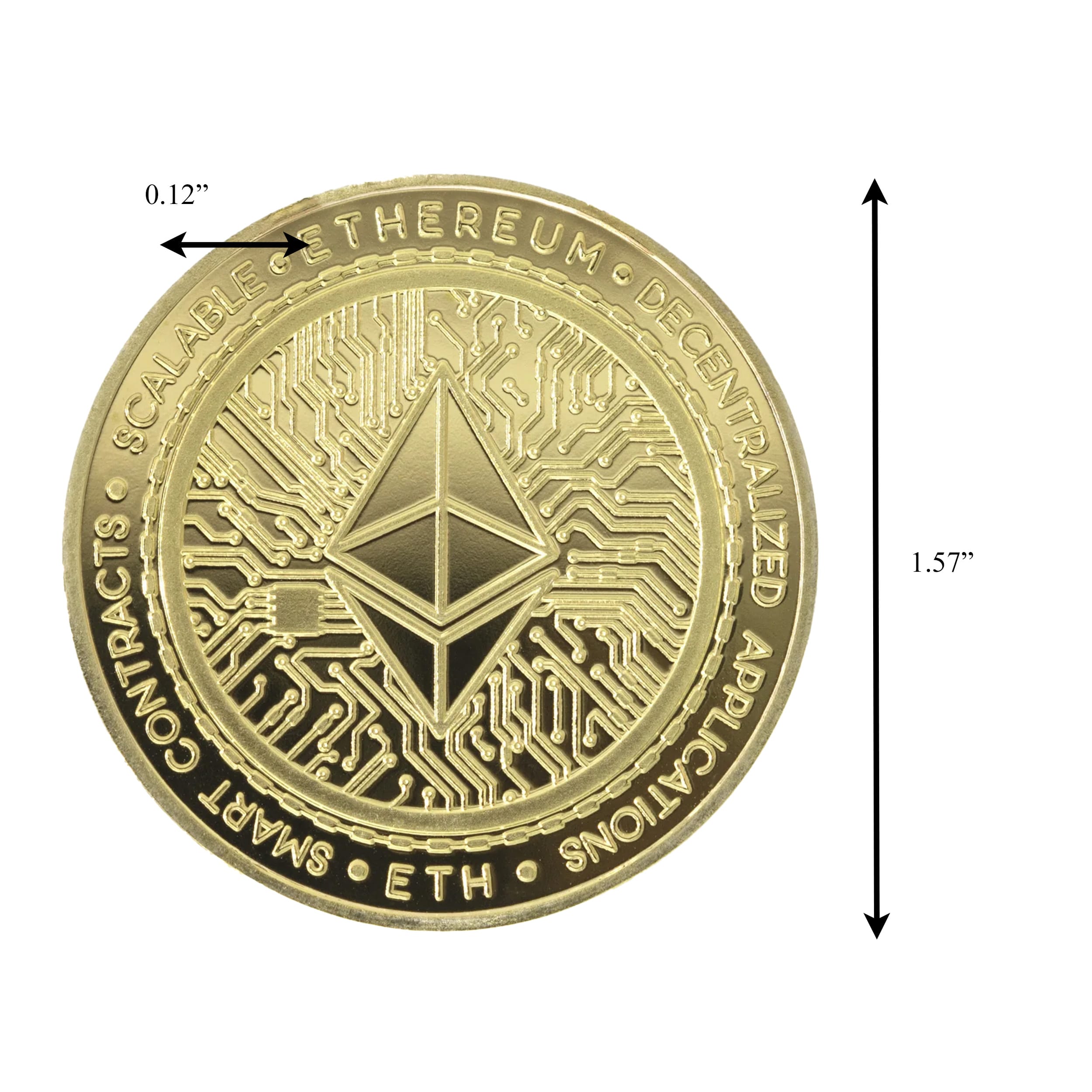 Ethereum Classic Blockchain Crypto Gold Plated Coin All Products Ethereum Classic Blockchain Crypto Gold Plated Coin All Products 3