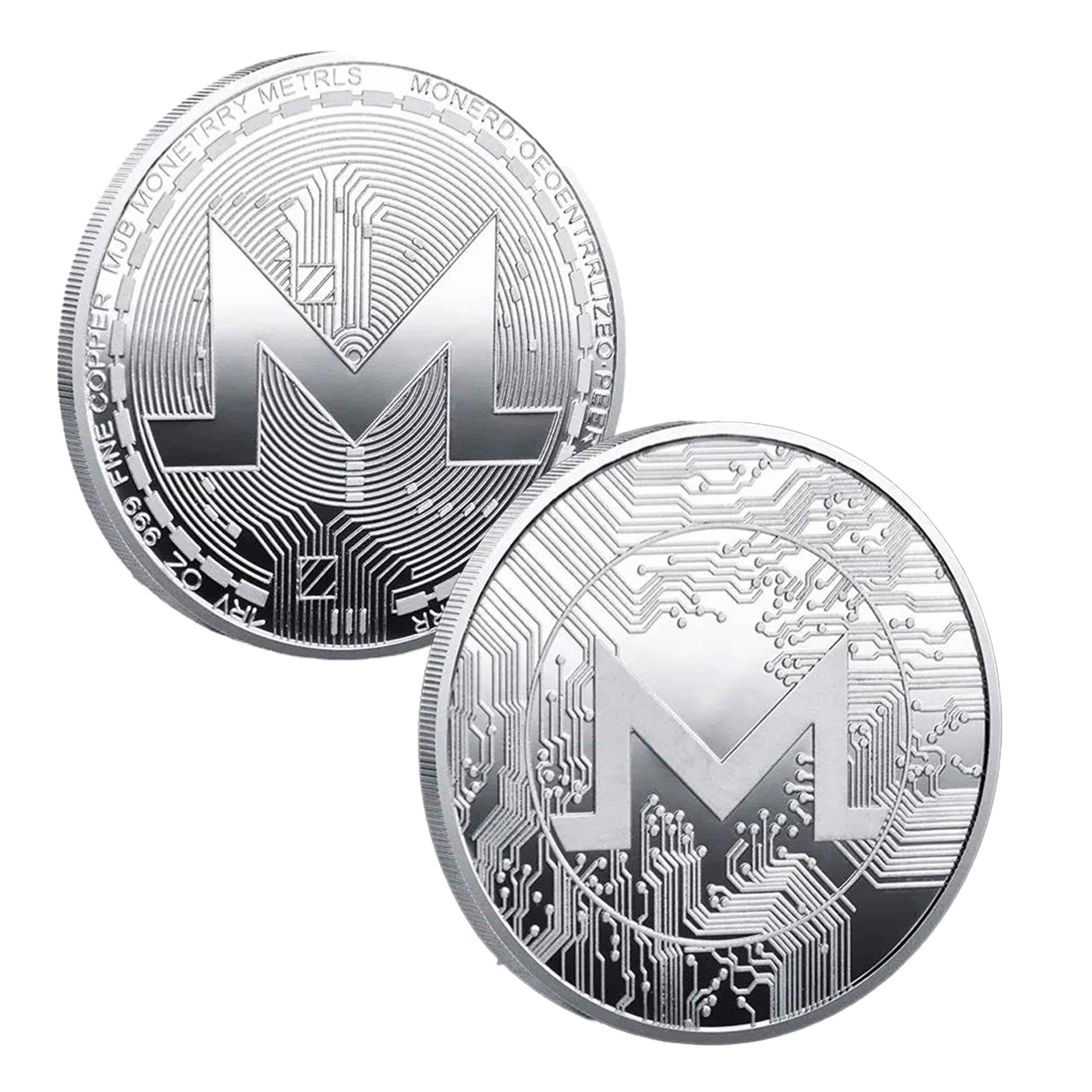 Monero Blockchain Crypto Silver Plated Coin All Products Monero Blockchain Crypto Silver Plated Coin All Products 4