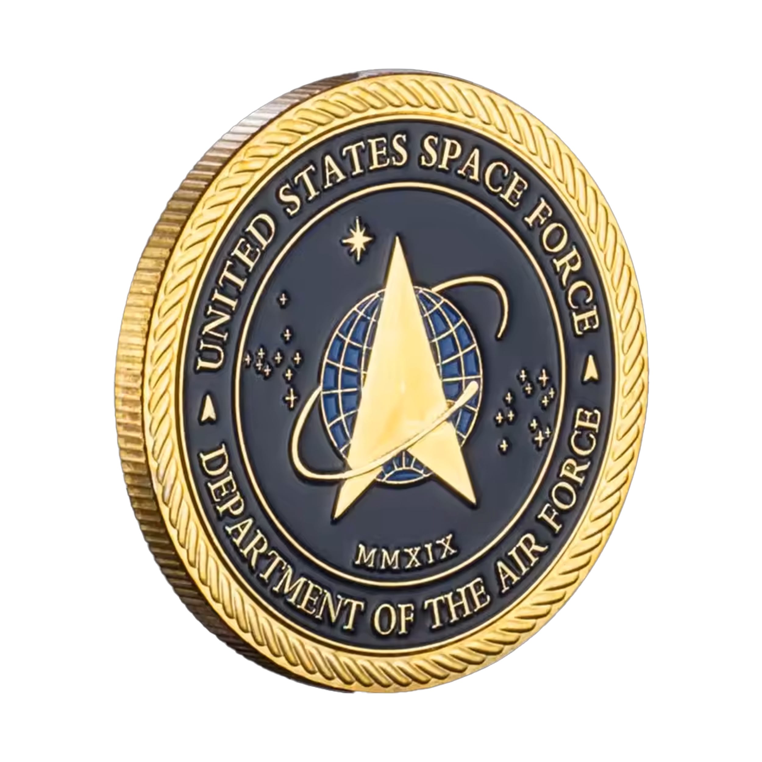 Gold Plated United States Space Force Challenge Coin and Heros Valor Prayer for Courage Souvenirs Air Force Gold Plated United States Space Force Challenge Coin and Heros Valor Prayer for Courage Souvenirs Air Force 4