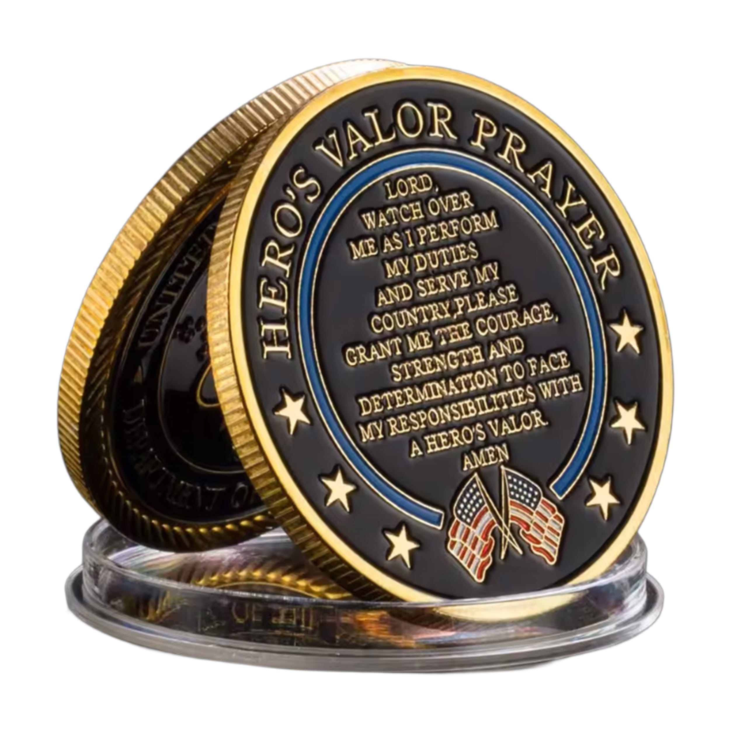 Gold Plated United States Space Force Challenge Coin and Heros Valor Prayer for Courage Souvenirs Air Force Gold Plated United States Space Force Challenge Coin and Heros Valor Prayer for Courage Souvenirs Air Force 6