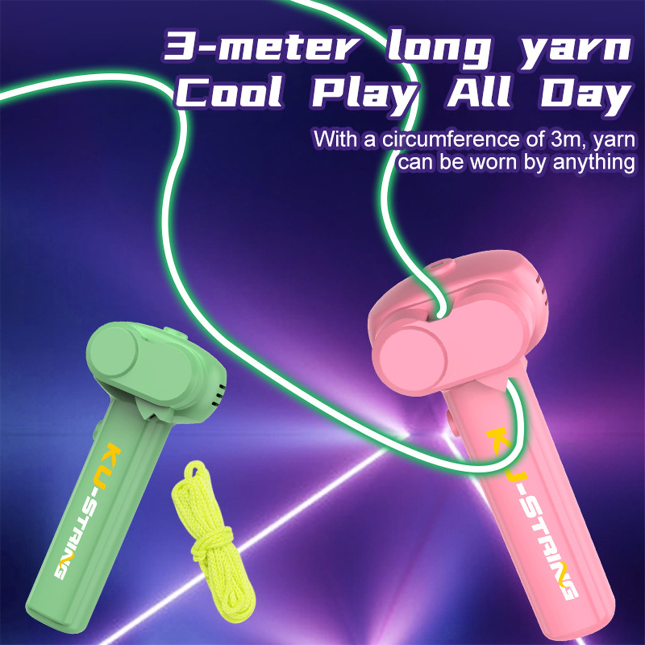 Glow in the Dark String Rope Launcher Rechargeable Flying Yarn All Products Glow in the Dark String Rope Launcher Rechargeable Flying Yarn All Products 4