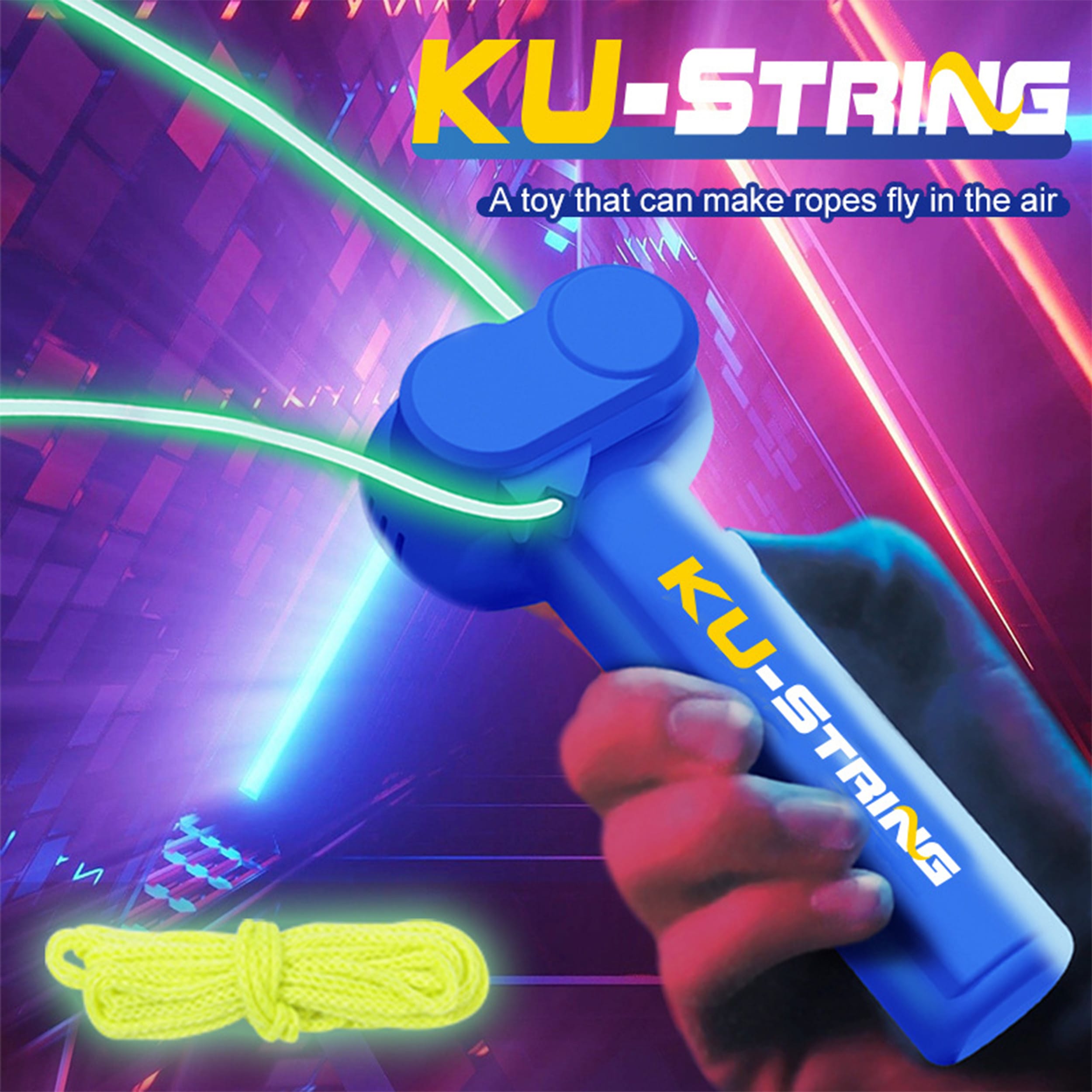 Glow in the Dark String Rope Launcher Rechargeable Flying Yarn All Products Glow in the Dark String Rope Launcher Rechargeable Flying Yarn All Products 6