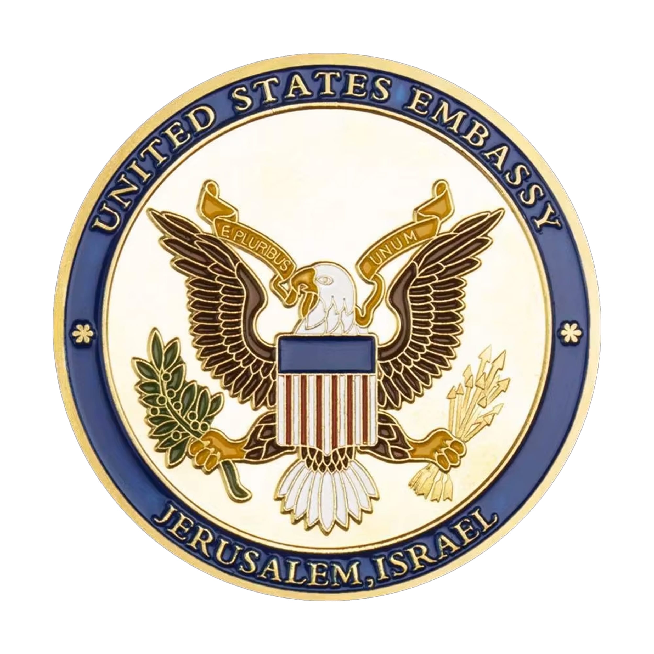 Jerusalem US Embassy Donald Trump Souvenir Commemorative Gold Plated Coin All Products Jerusalem US Embassy Donald Trump Souvenir Commemorative Gold Plated Coin All Products 3