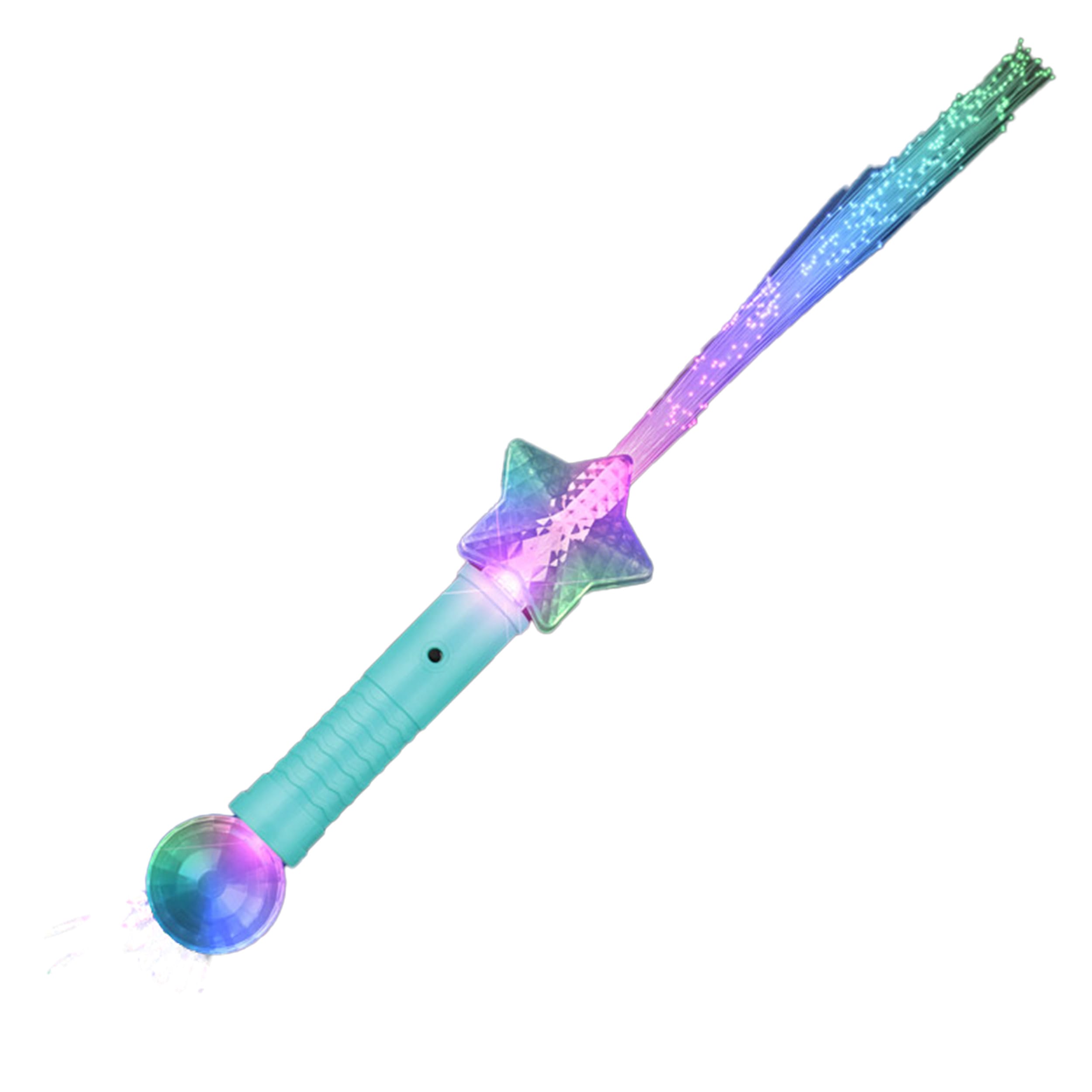 Light Up Magic Star Wand with Fiber Optic Glow and Crystal Ball All Products Light Up Magic Star Wand with Fiber Optic Glow and Crystal Ball All Products 2