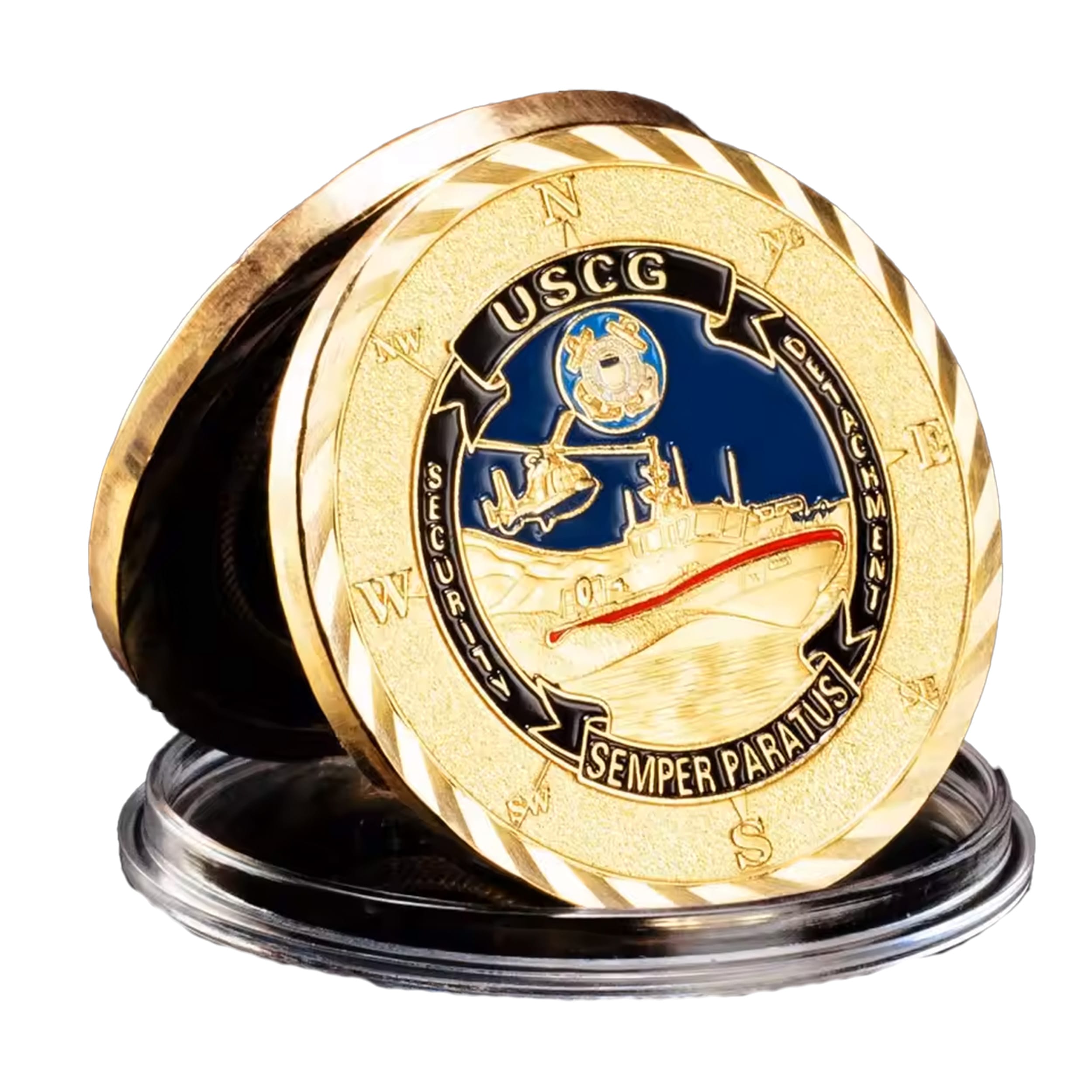 Semper Paratus US Coast Guard Commemorative Gold Plated Coin All Products Semper Paratus US Coast Guard Commemorative Gold Plated Coin All Products 5