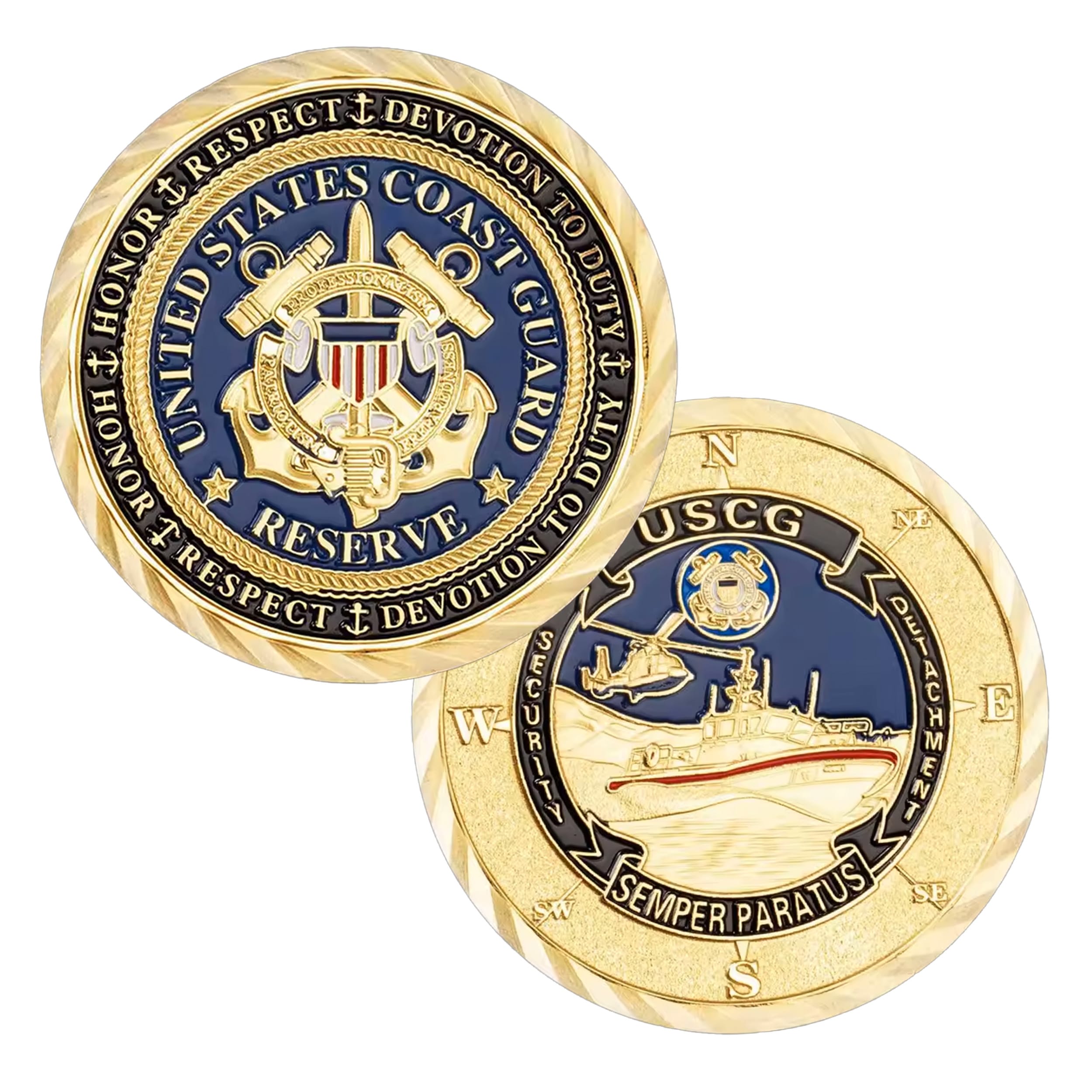 Semper Paratus US Coast Guard Commemorative Gold Plated Coin All Products Semper Paratus US Coast Guard Commemorative Gold Plated Coin All Products 6