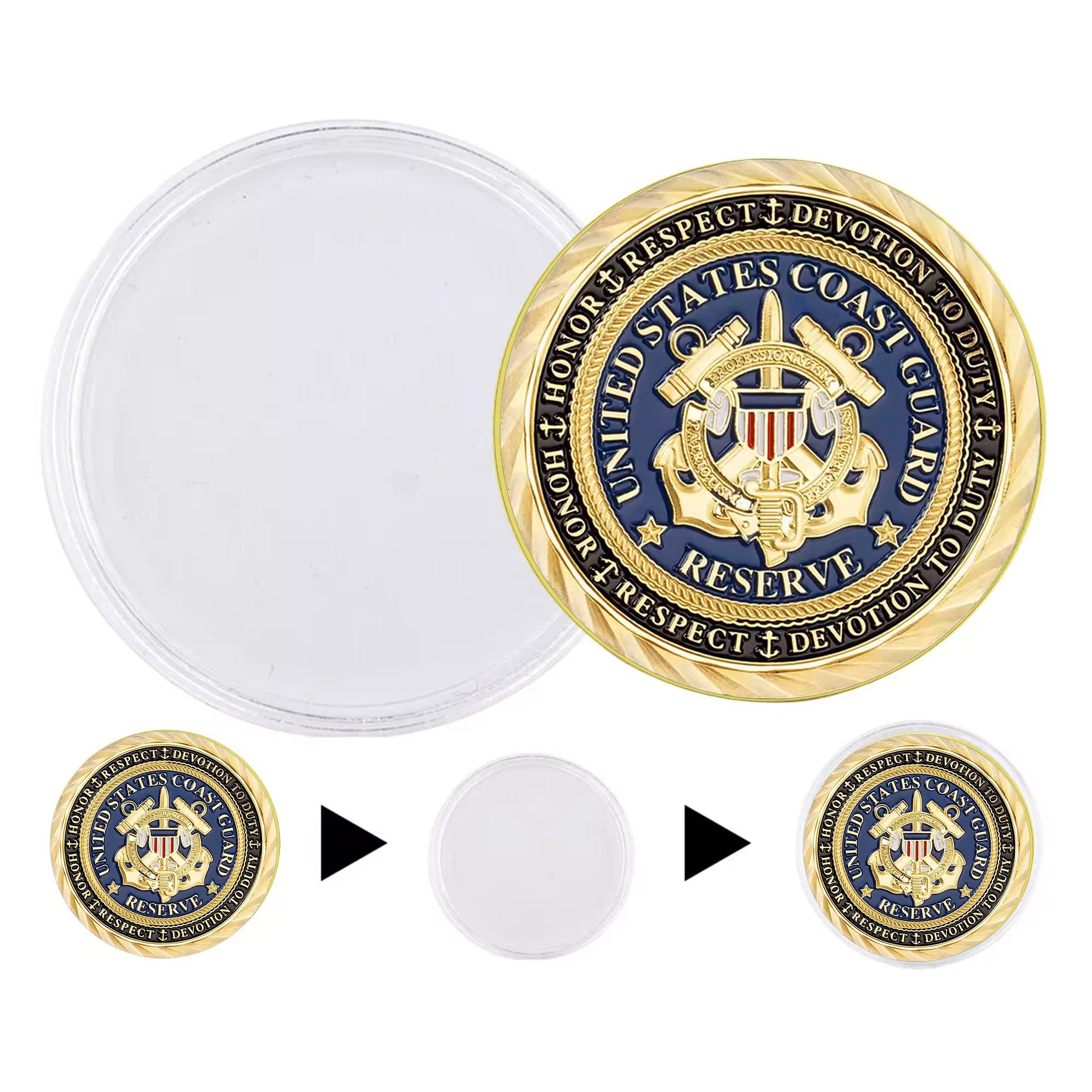 Semper Paratus US Coast Guard Commemorative Gold Plated Coin All Products Semper Paratus US Coast Guard Commemorative Gold Plated Coin All Products 7