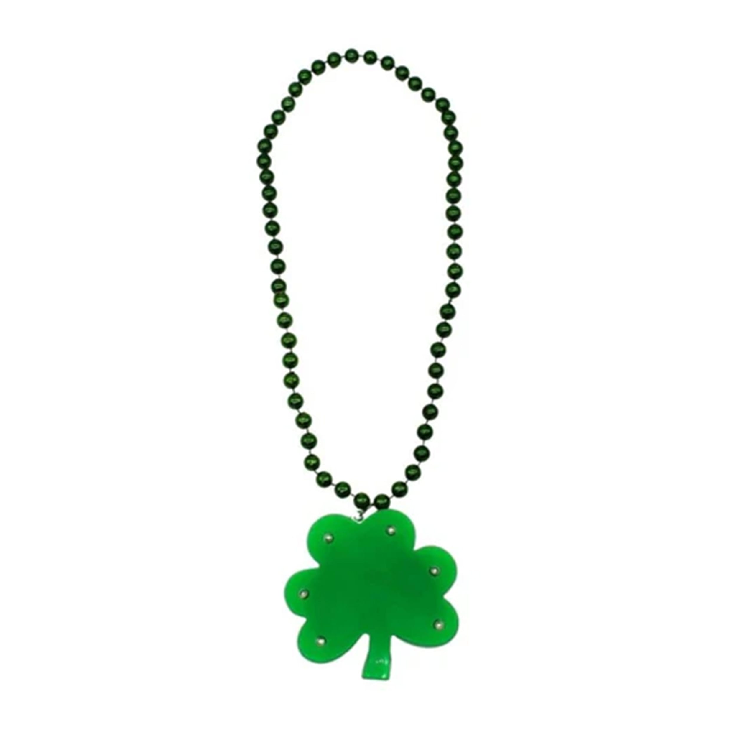 Pack of 18 Irish Pride Light Up Shamrock Medallion Beaded Necklaces All Products Pack of 18 Irish Pride Light Up Shamrock Medallion Beaded Necklaces All Products 2