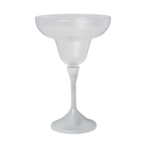 Pack of 18 Frosted Margarita Drinking Glass White Stem Pack of 18 Frosted Margarita Drinking Glass White Stem