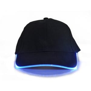 Glow Up LED Fiber Optic Baseball Hat Black Glow Up LED Fiber Optic Baseball Hat Black