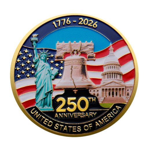 1776 to 2026 United States 250th Anniversary Commemorative Coin 4th of July