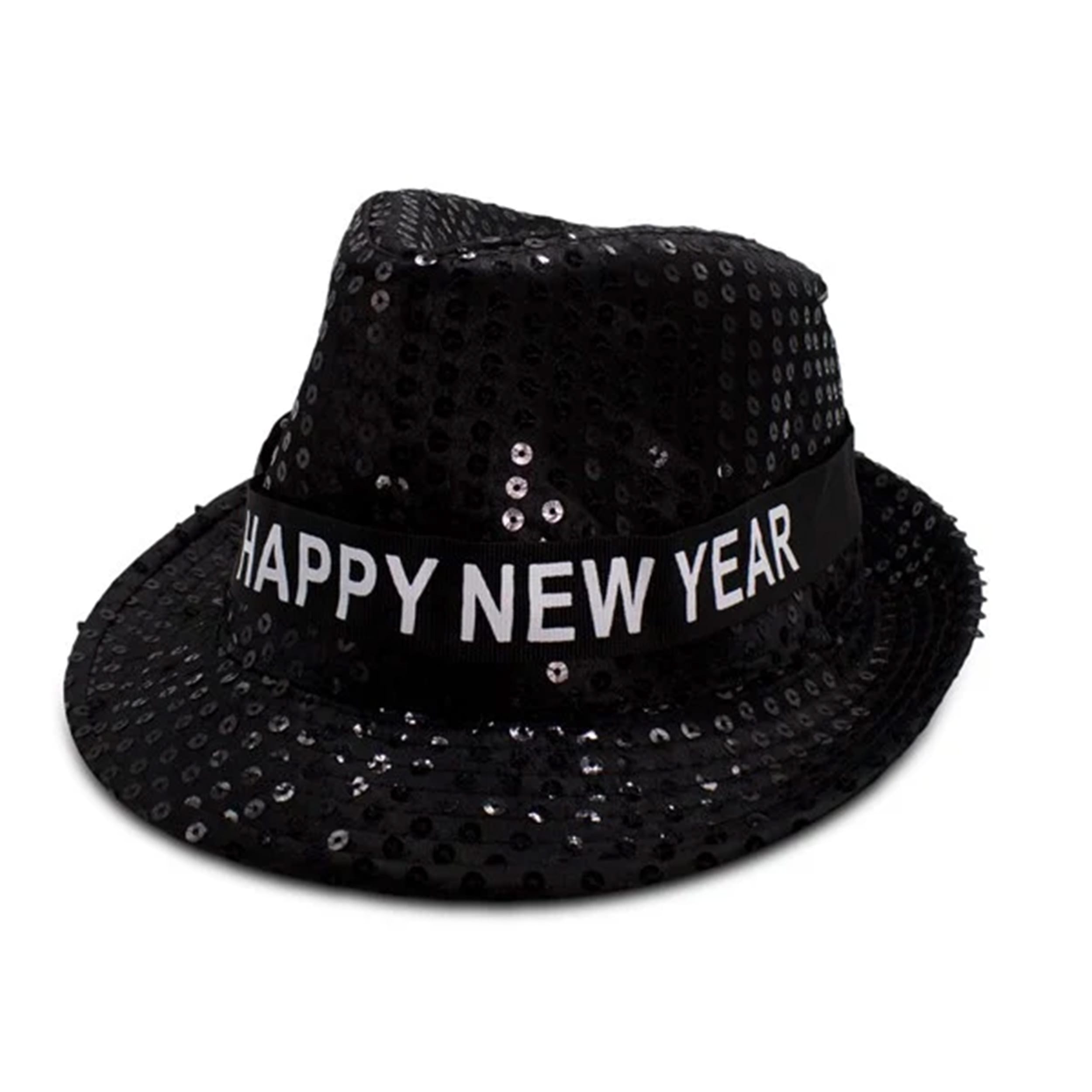 Light Up LED Happy New Year Fedora Black Pack of 6 All Products Light Up LED Happy New Year Fedora Black Pack of 6 All Products 2