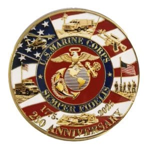 Legacy March Edition US Marine Corps 250th Anniversary Challenge Coin 4th of July Legacy March Edition US Marine Corps 250th Anniversary Challenge Coin 4th of July