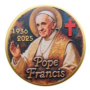 Pope Francis Tribute Commemorative Gold Plated Coin Pope Francis Tribute Commemorative Gold Plated Coin