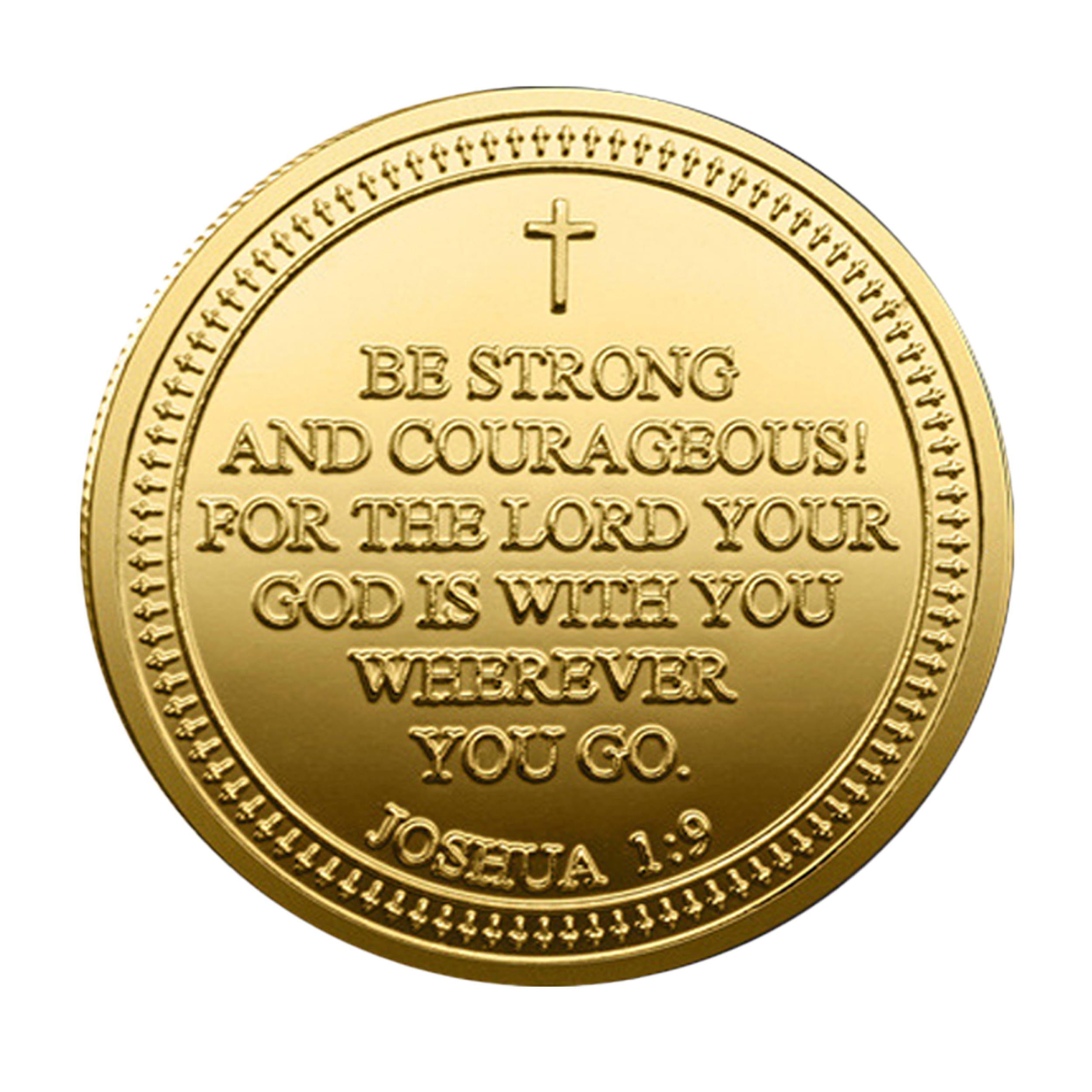 Be Strong and Courageous Challenge Gold Plated Coin All Products Be Strong and Courageous Challenge Gold Plated Coin All Products