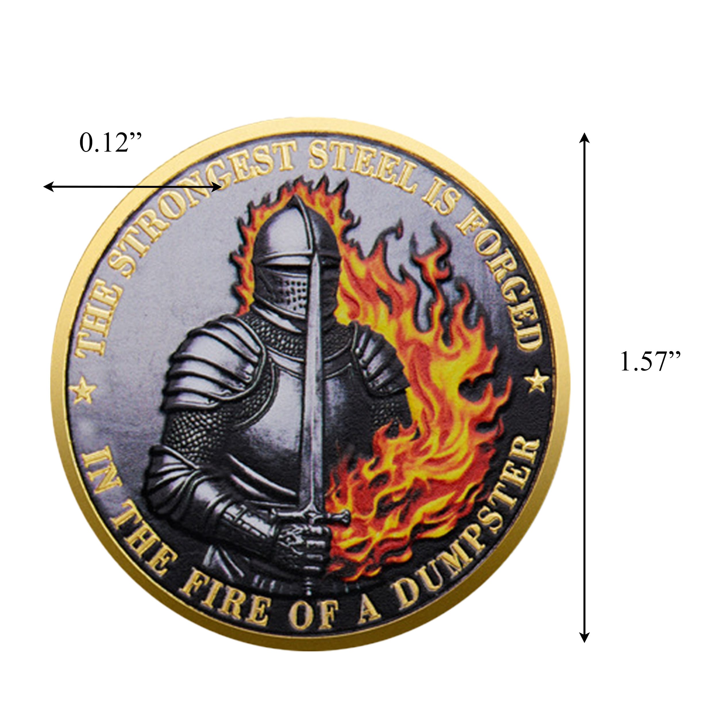 Knight Dumpster Fire Department Challenge Gold Plated Coin All Products Knight Dumpster Fire Department Challenge Gold Plated Coin All Products 2