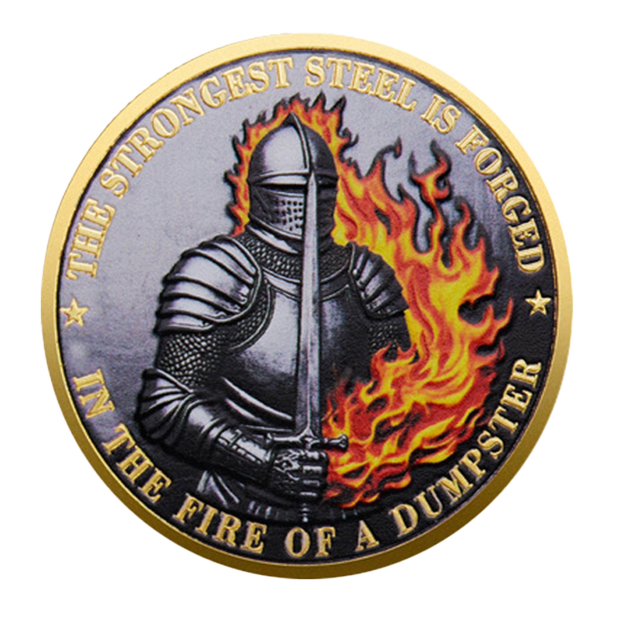 Knight Dumpster Fire Department Challenge Gold Plated Coin All Products Knight Dumpster Fire Department Challenge Gold Plated Coin All Products