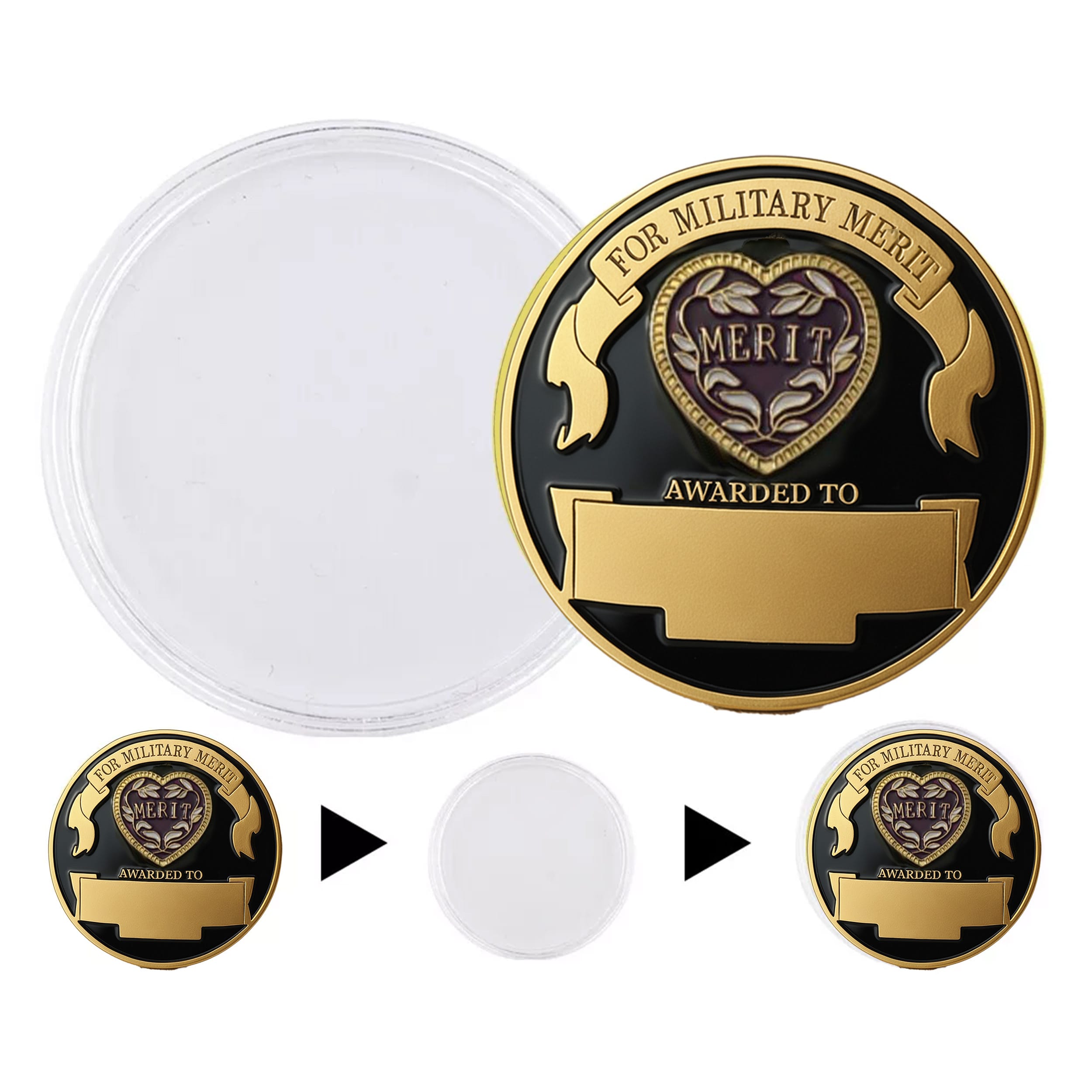 Custom 1782-1932 Purple Heart Military Merit Division Challenge Coins Premium Hard Enamel Collectibles with Clear Case All Products Custom 1782-1932 Purple Heart Military Merit Division Challenge Coins Premium Hard Enamel Collectibles with Clear Case All Products 4