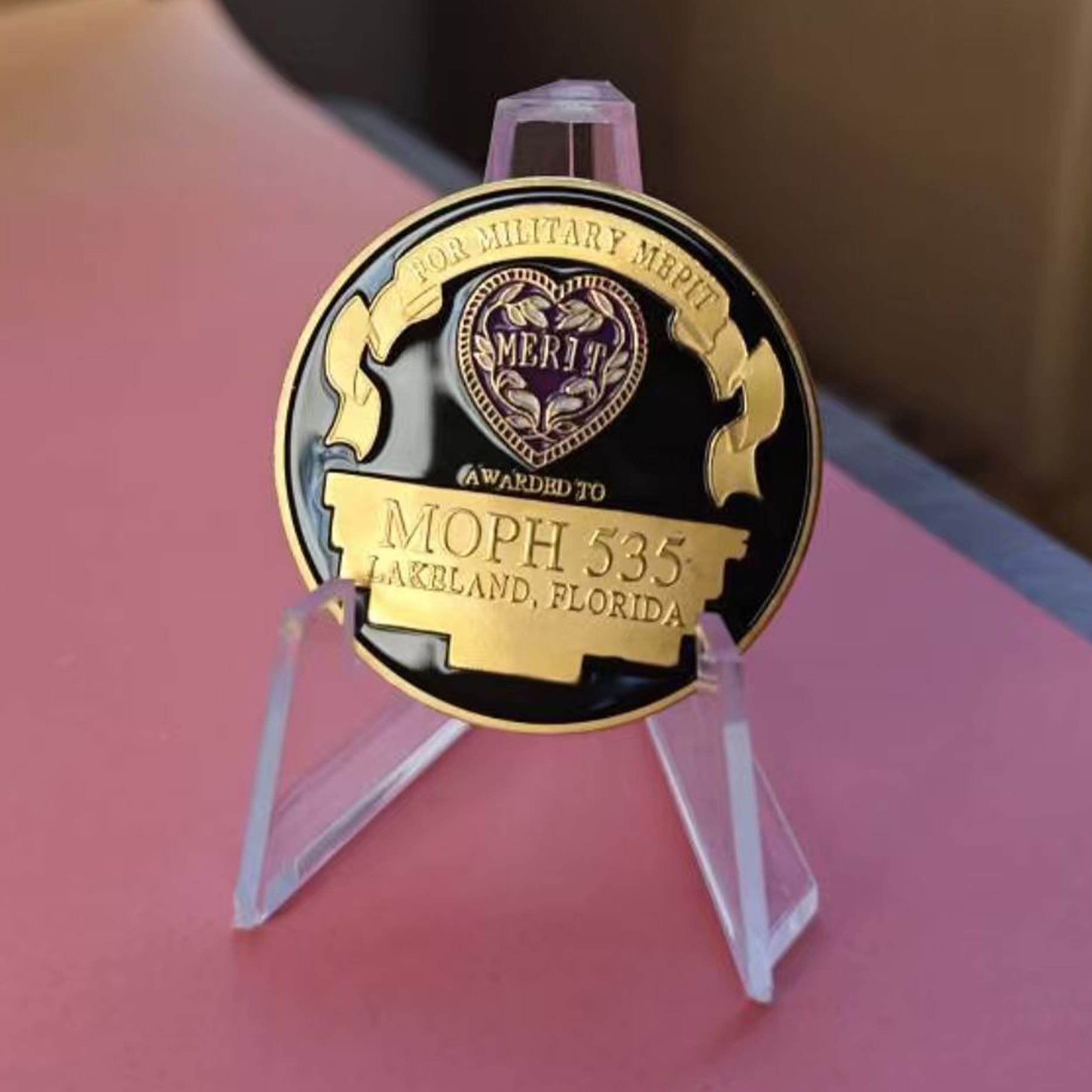 Custom 1782-1932 Purple Heart Military Merit Division Challenge Coins Premium Hard Enamel Collectibles with Clear Case All Products Custom 1782-1932 Purple Heart Military Merit Division Challenge Coins Premium Hard Enamel Collectibles with Clear Case All Products 2