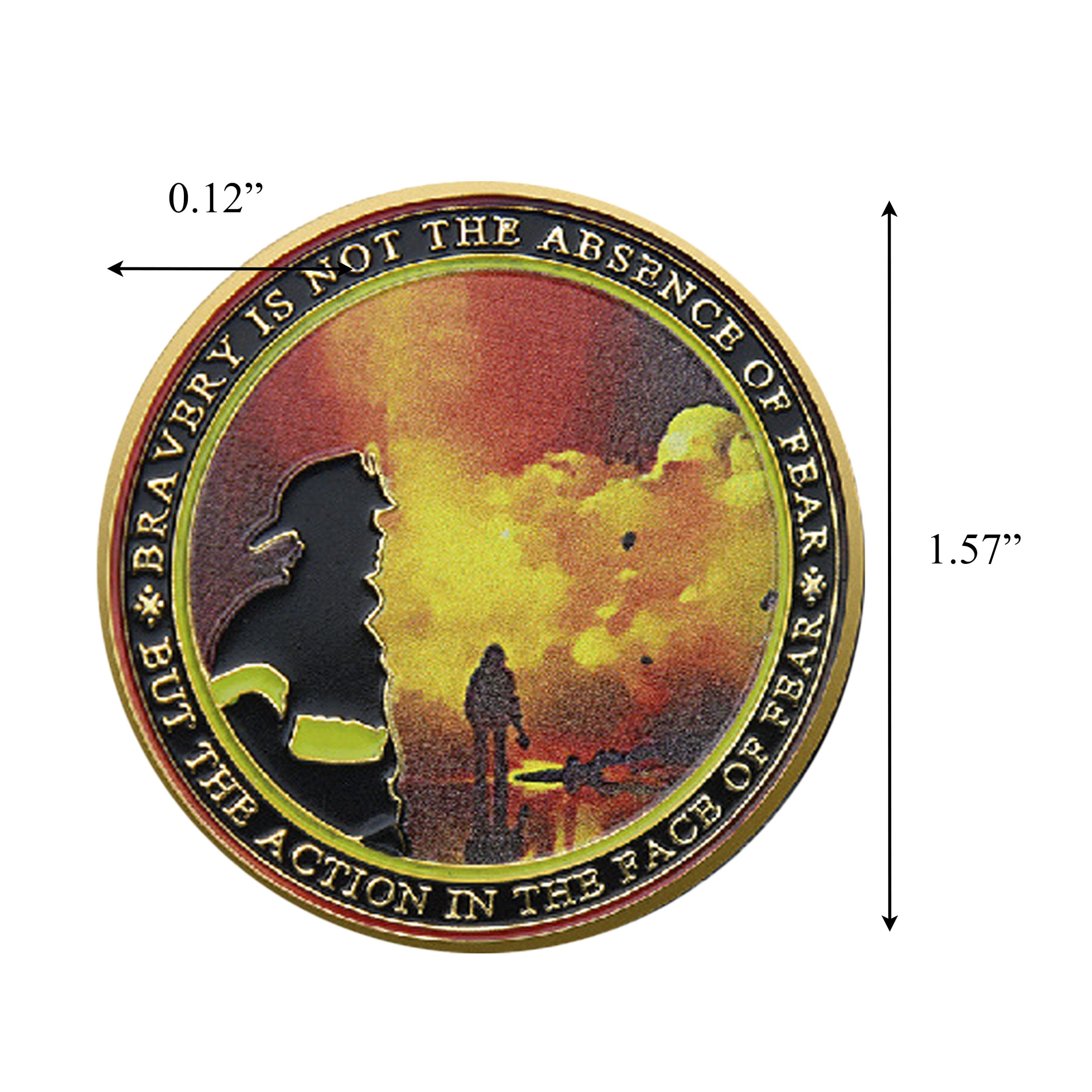 Firefighter Courage Tribute Gold Plated Challenge Coin All Products Firefighter Courage Tribute Gold Plated Challenge Coin All Products 2