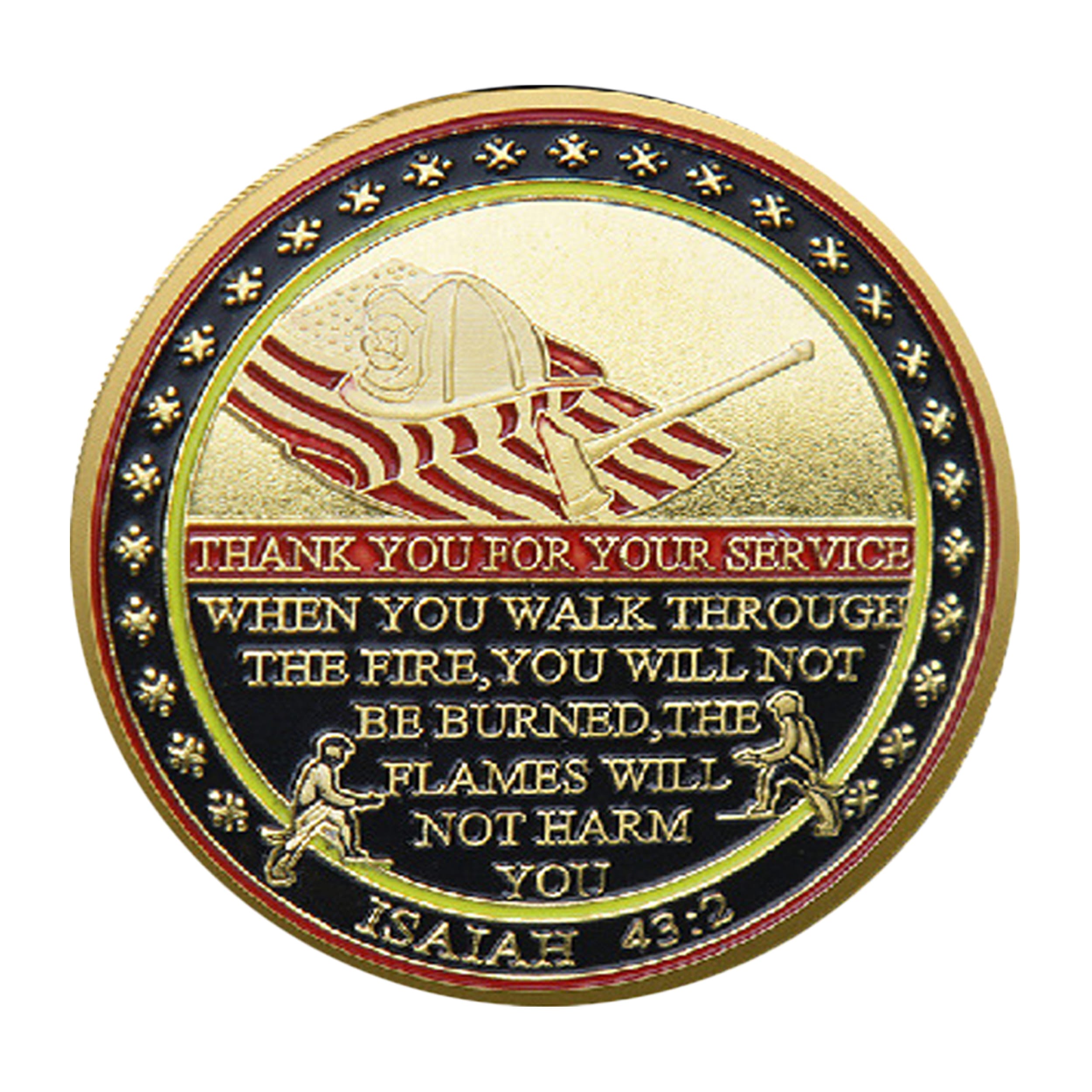 Firefighter Courage Tribute Gold Plated Challenge Coin All Products Firefighter Courage Tribute Gold Plated Challenge Coin All Products 3
