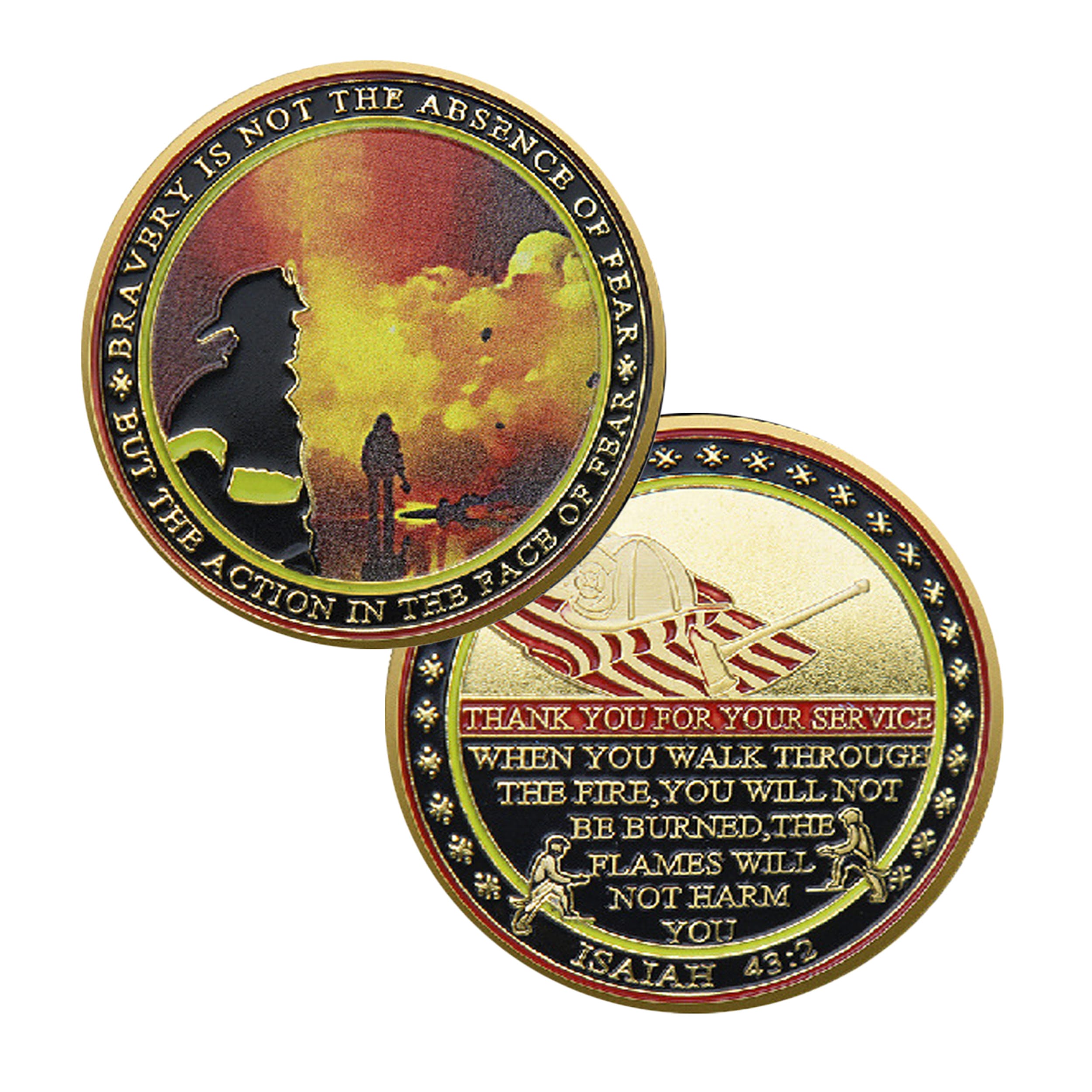 Firefighter Courage Tribute Gold Plated Challenge Coin All Products Firefighter Courage Tribute Gold Plated Challenge Coin All Products 4