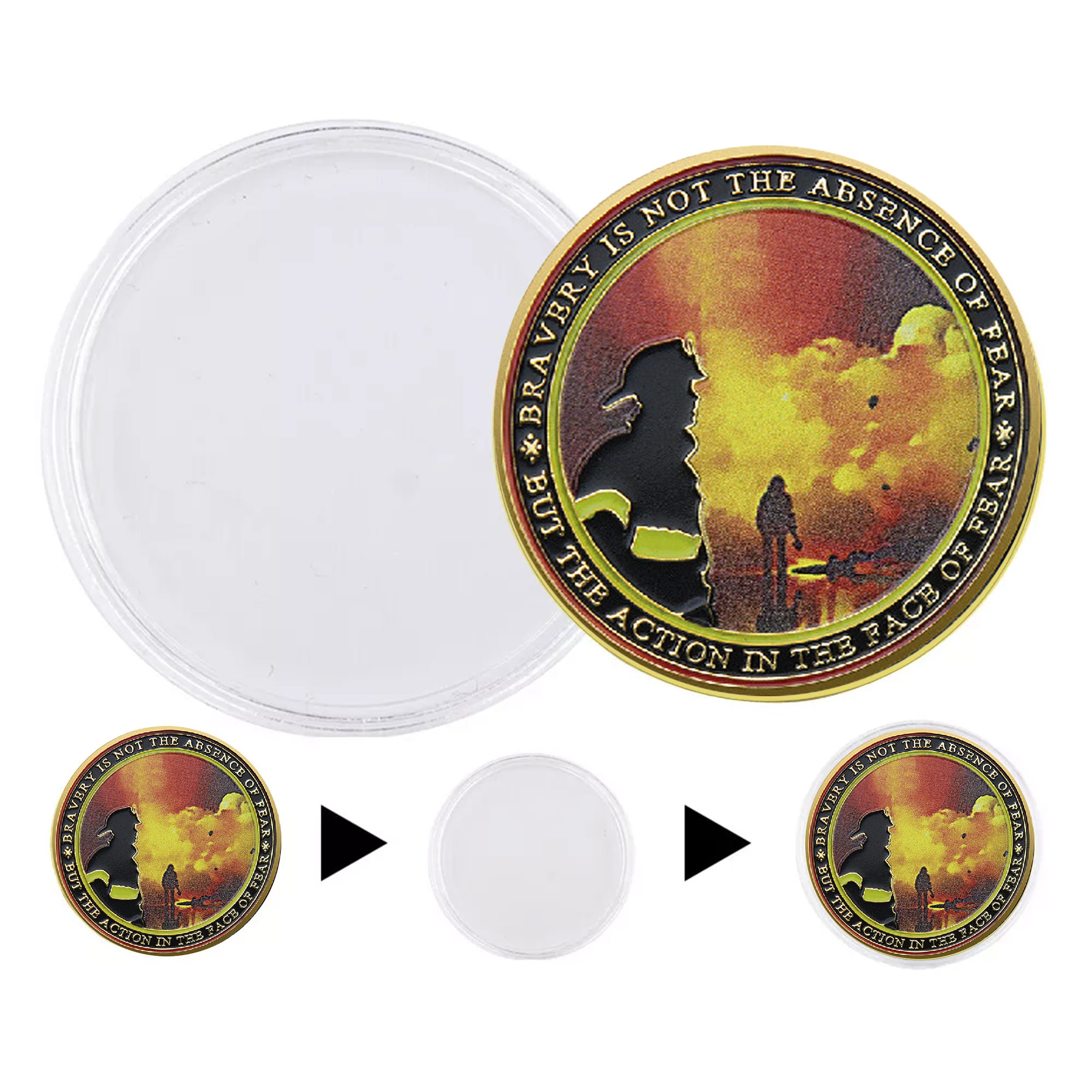 Firefighter Courage Tribute Gold Plated Challenge Coin All Products Firefighter Courage Tribute Gold Plated Challenge Coin All Products 5