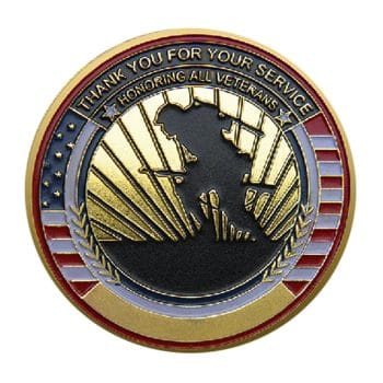 Veterans Creed Gold Plated Challenge Coin All Products