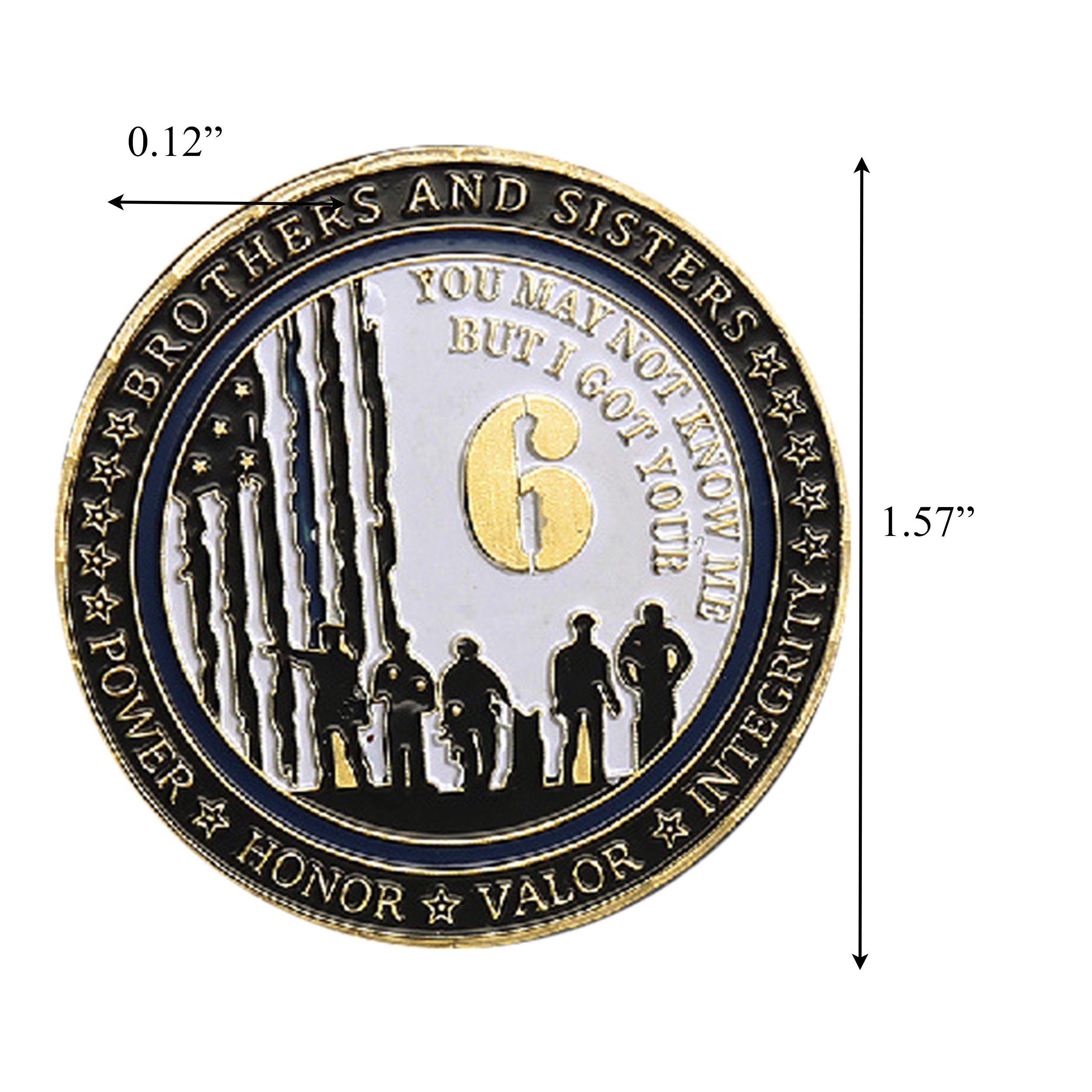 I Got Your 6 Police Gold Plated Challenge Coin All Products I Got Your 6 Police Gold Plated Challenge Coin All Products 2