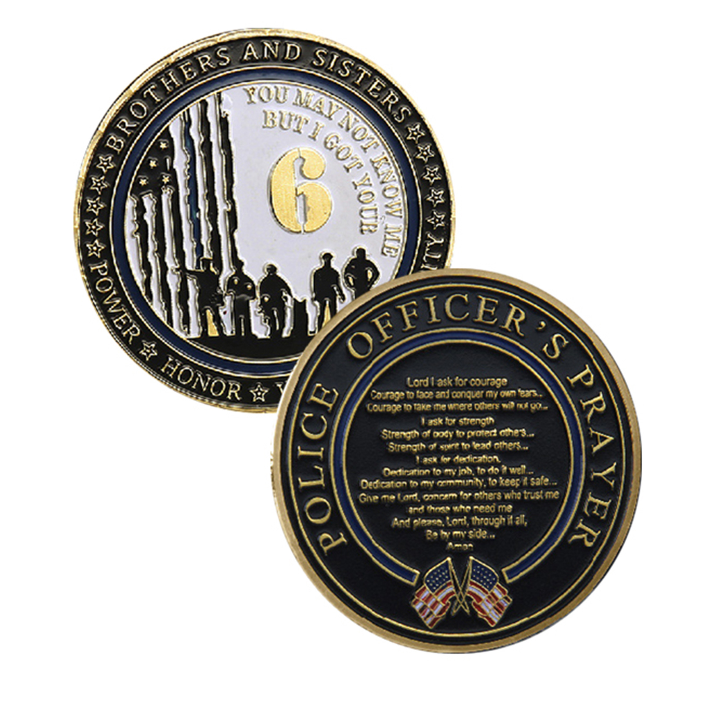 I Got Your 6 Police Gold Plated Challenge Coin All Products I Got Your 6 Police Gold Plated Challenge Coin All Products 4