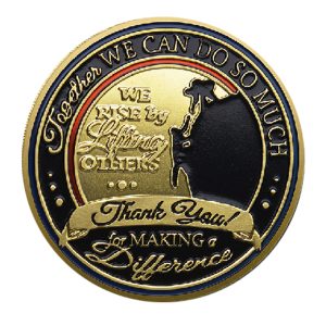 Inspirational Gratitude Challenge Gold Plated Appreciation Coin Inspirational Gratitude Challenge Gold Plated Appreciation Coin
