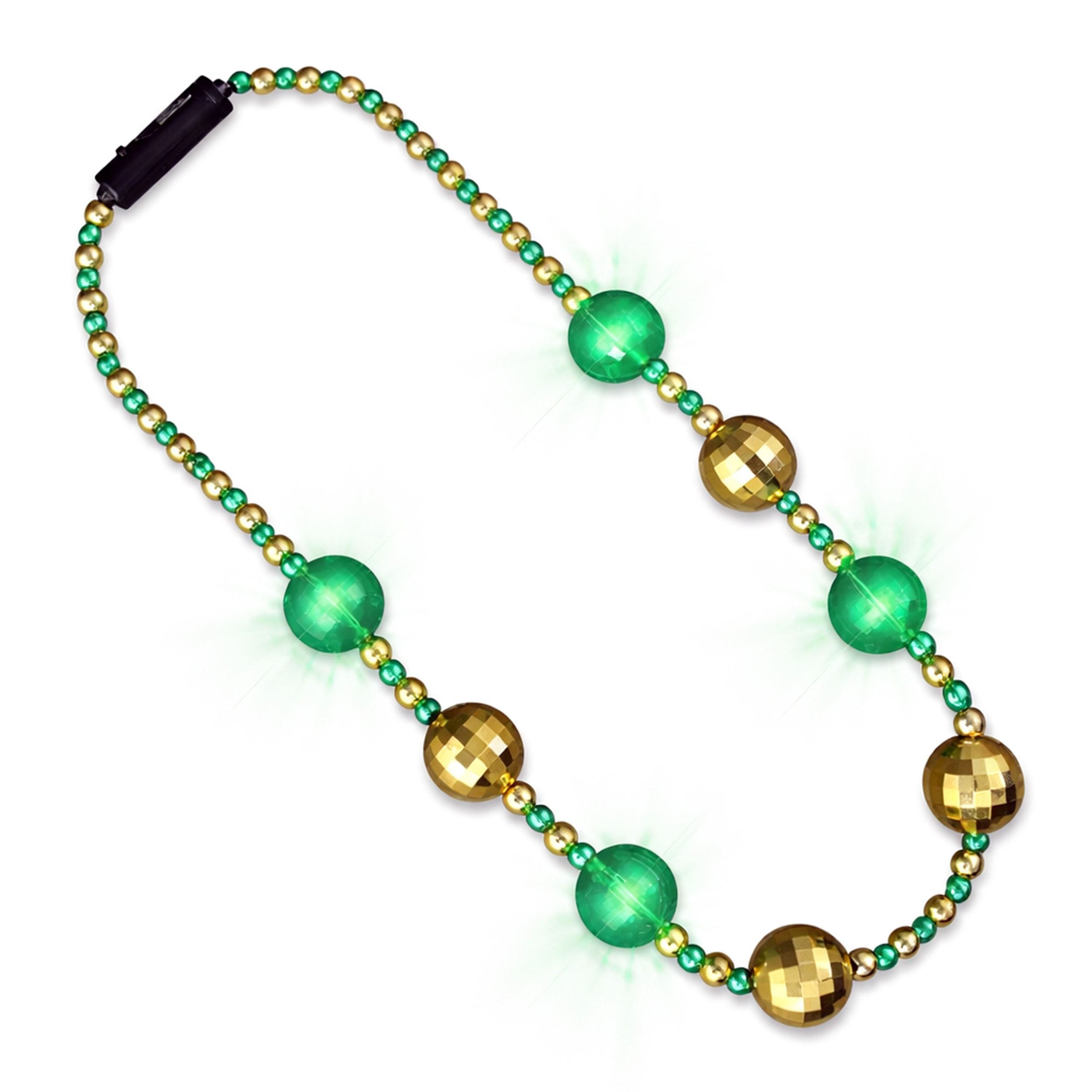 Light Up St Patricks Day Necklace Gold And Green Disco Beads All Products Light Up St Patricks Day Necklace Gold And Green Disco Beads All Products
