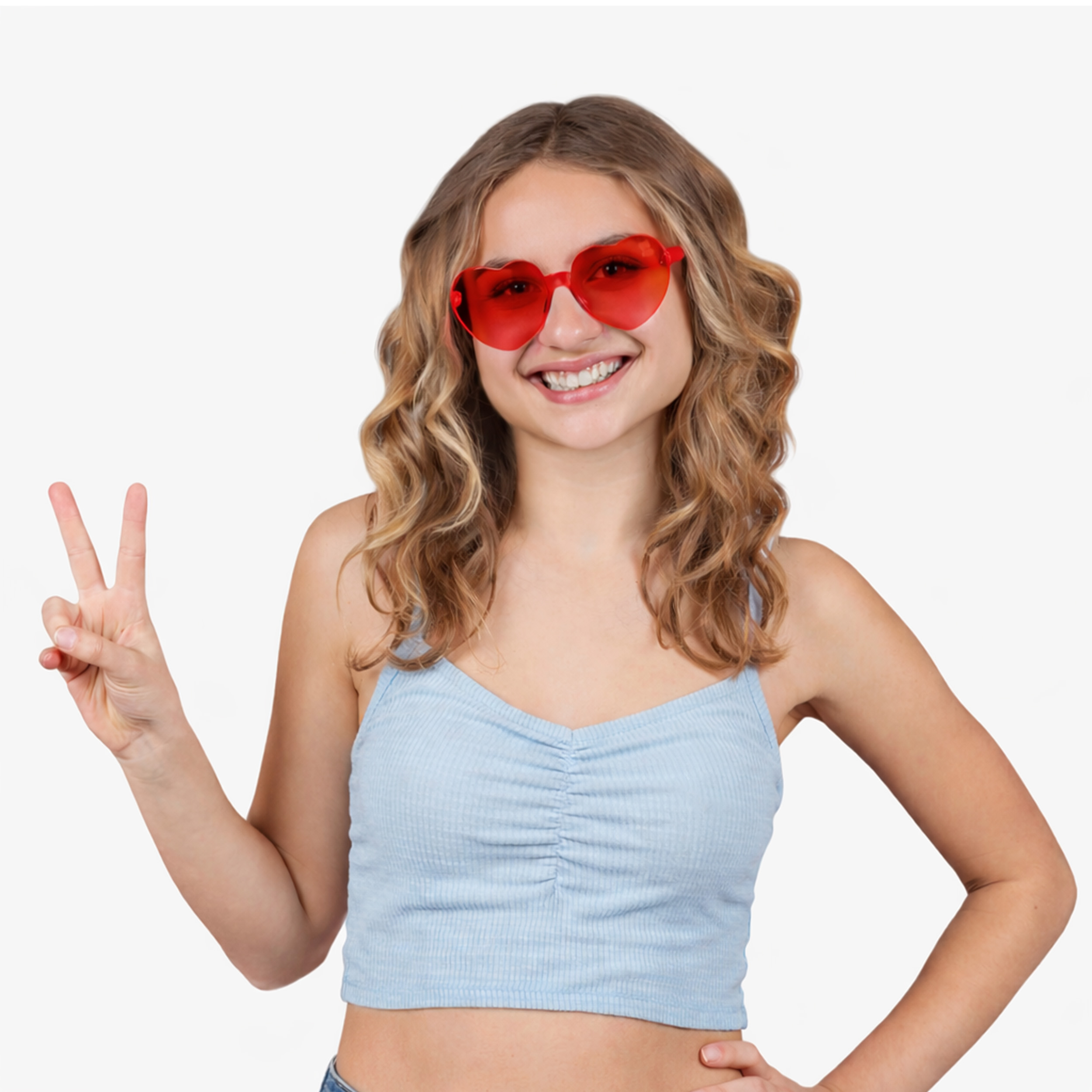 Unlit Red Heart Shaped Frameless Fashion Glasses All Products Unlit Red Heart Shaped Frameless Fashion Glasses All Products 4