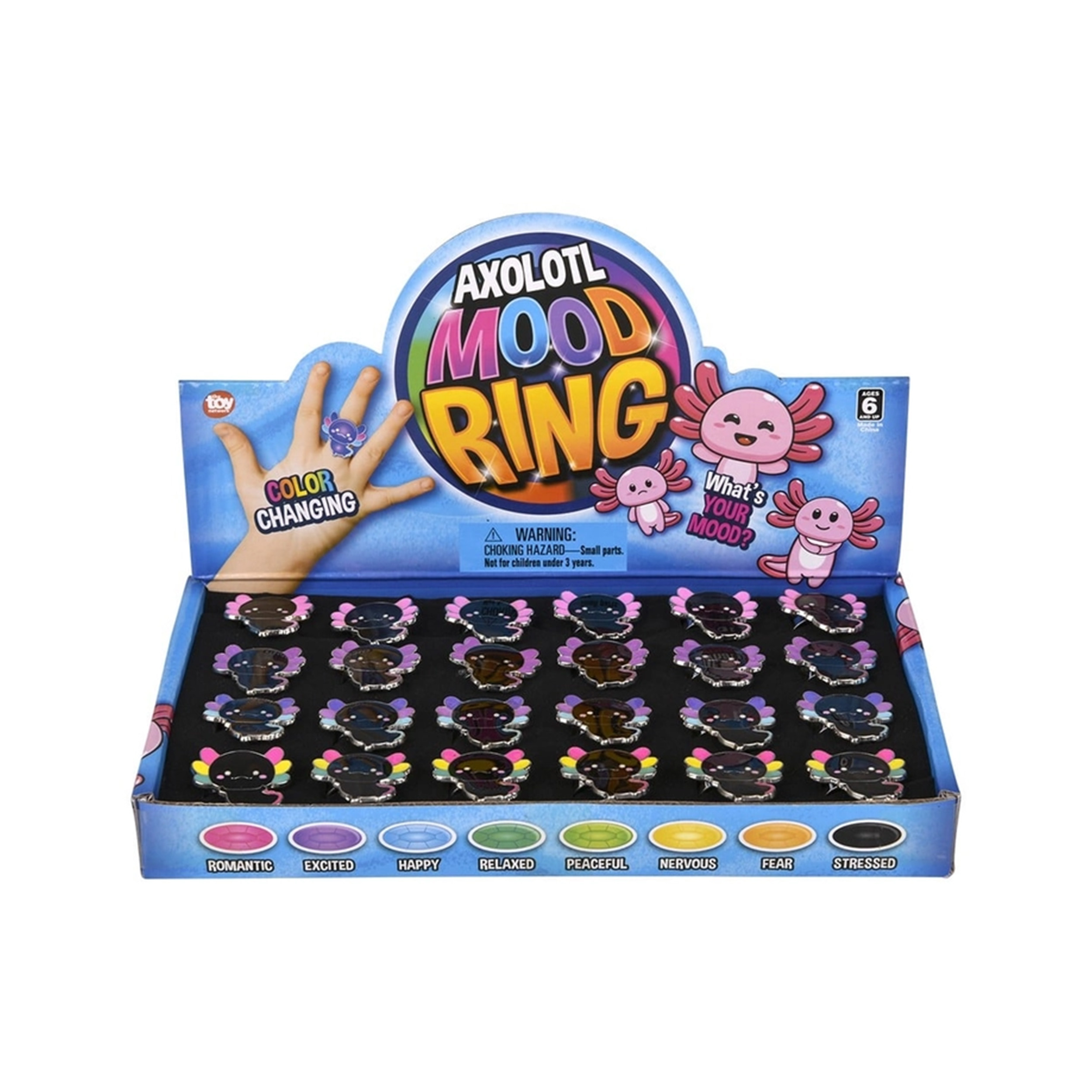 Adjustable Assorted Axolotl Themed Mood Ring Collect Them All Adjustable Mood Rings Adjustable Assorted Axolotl Themed Mood Ring Collect Them All Adjustable Mood Rings 9