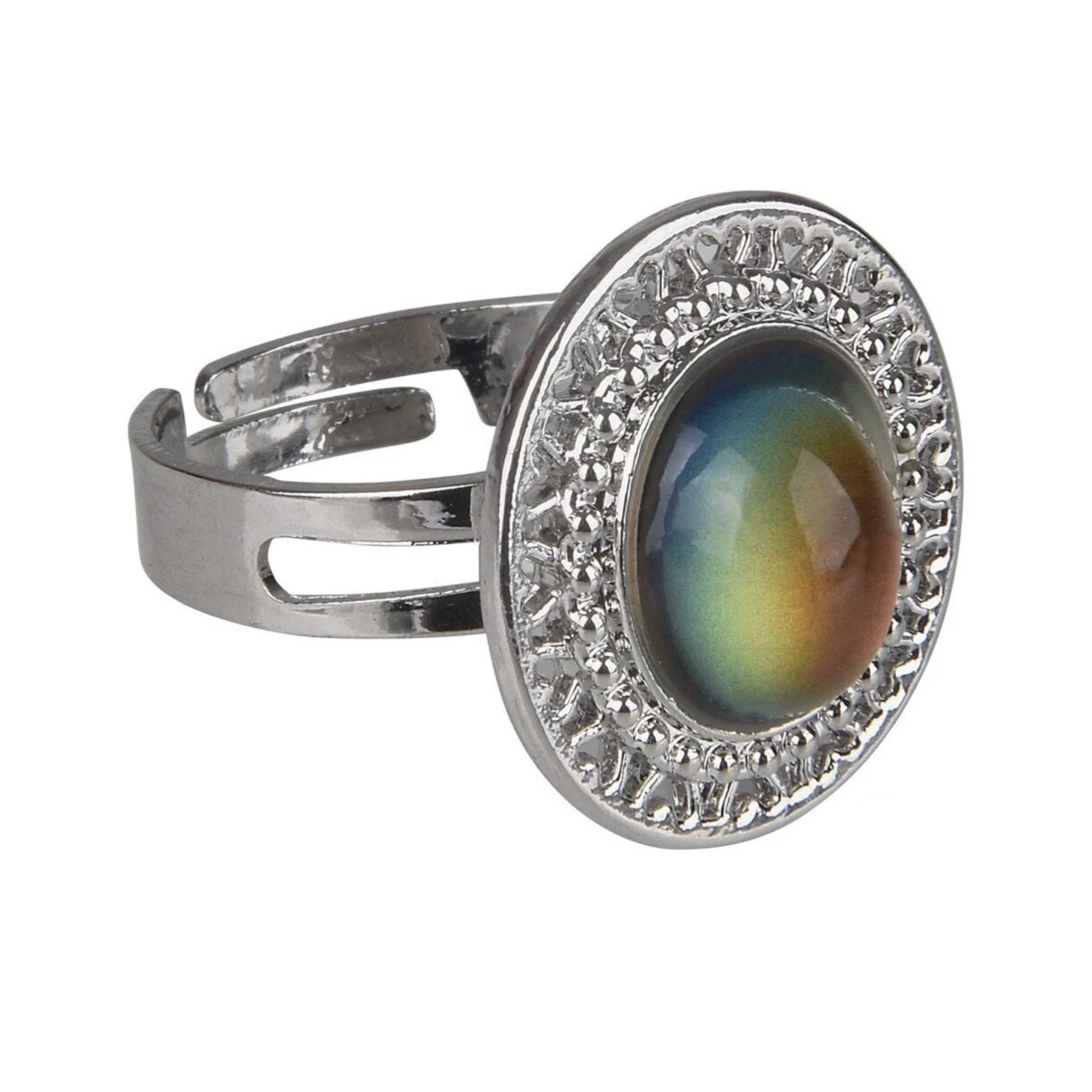 Adjustable Vintage Bead Like Bezel Mood Ring Adjustable Mood Rings Adjustable Vintage Bead Like Bezel Mood Ring Adjustable Mood Rings